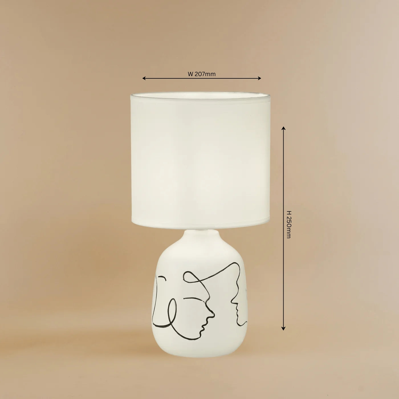 Abstract Faces Table Lamp - Teenbatti