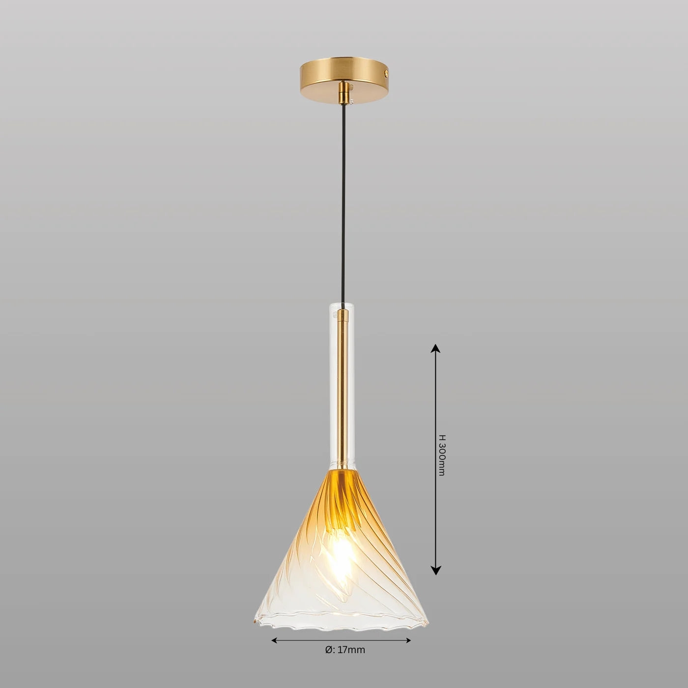 Artisan Glass Hanging Light - Teenbatti