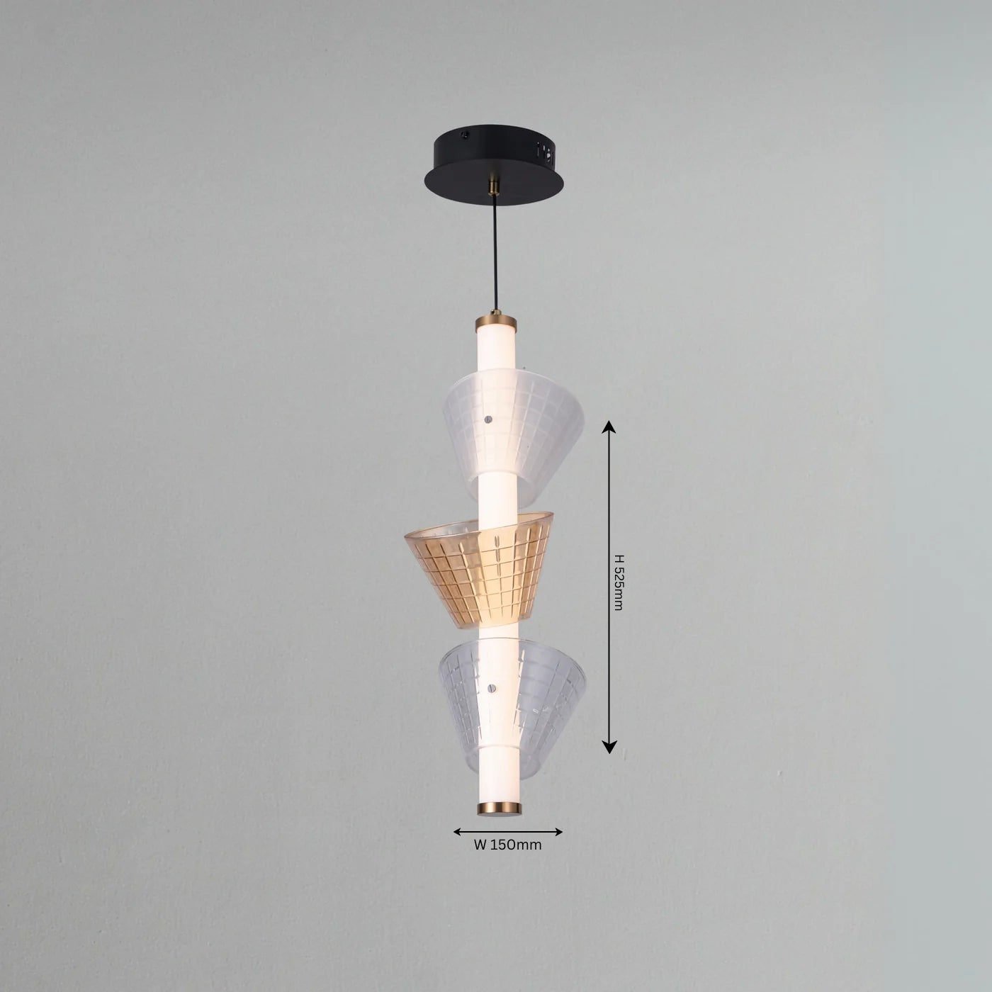 Conical Convergence Hanging Light - Teenbatti