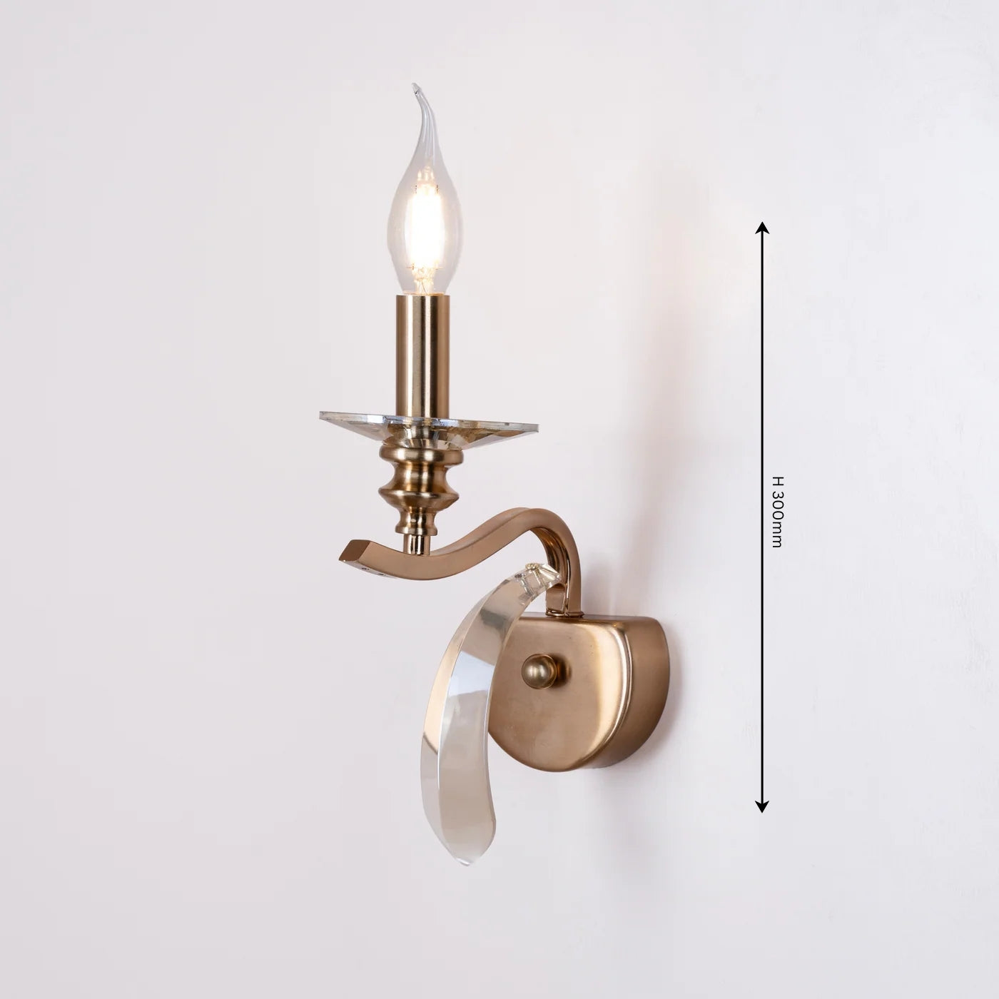 Crystal Arc Wall Light - Teenbatti