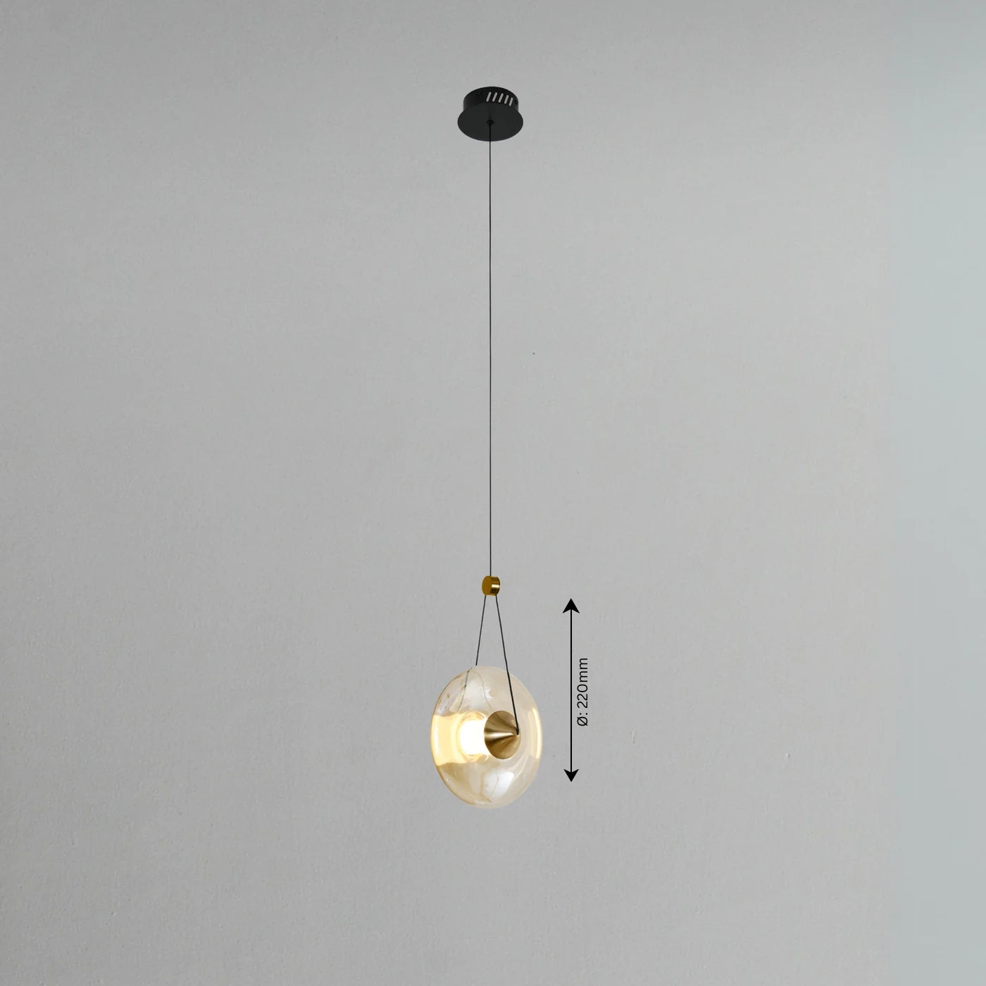 Duo Disc Hanging Light - Teenbatti