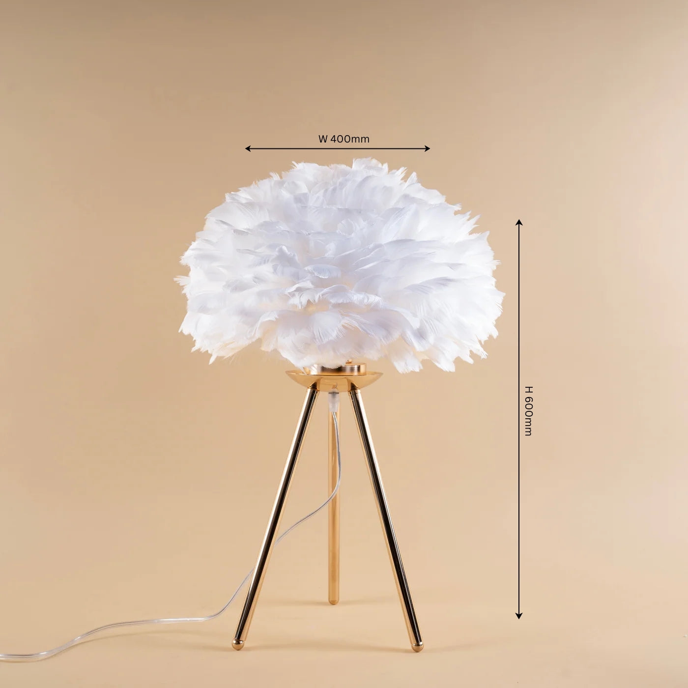 Featherlight Tripod Table Lamp - Teenbatti