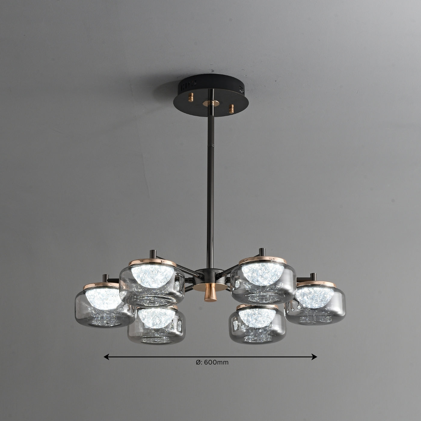 Facet Six Chandelier - Teenbatti