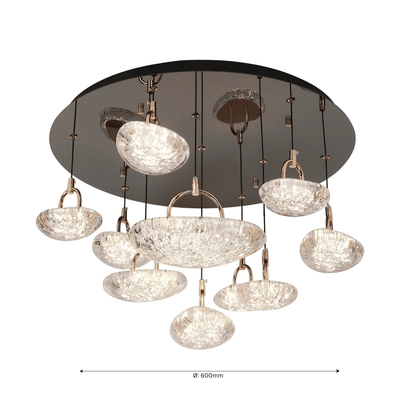 Glacier Glow Hanging Light - Teenbatti