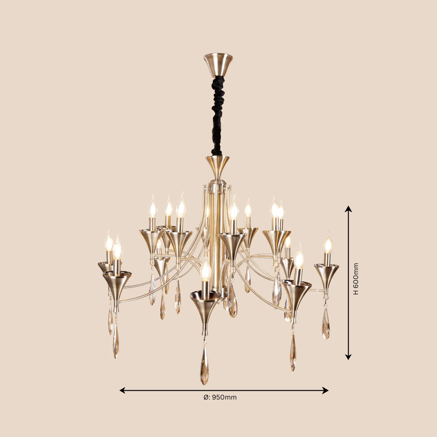 Grand Manor Chandelier - Teenbatti