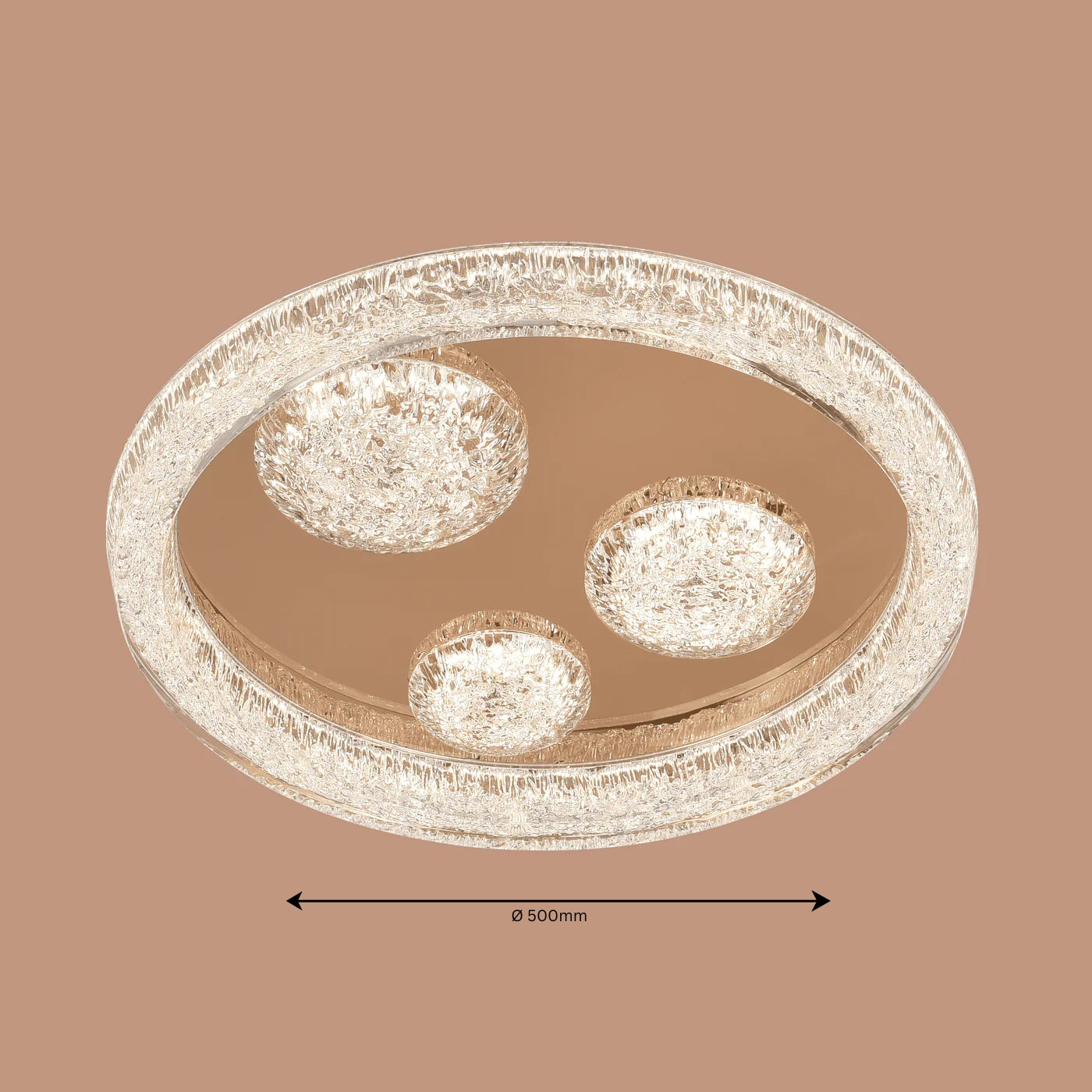 Icicle Bloom Round Ceiling Light - Teenbatti