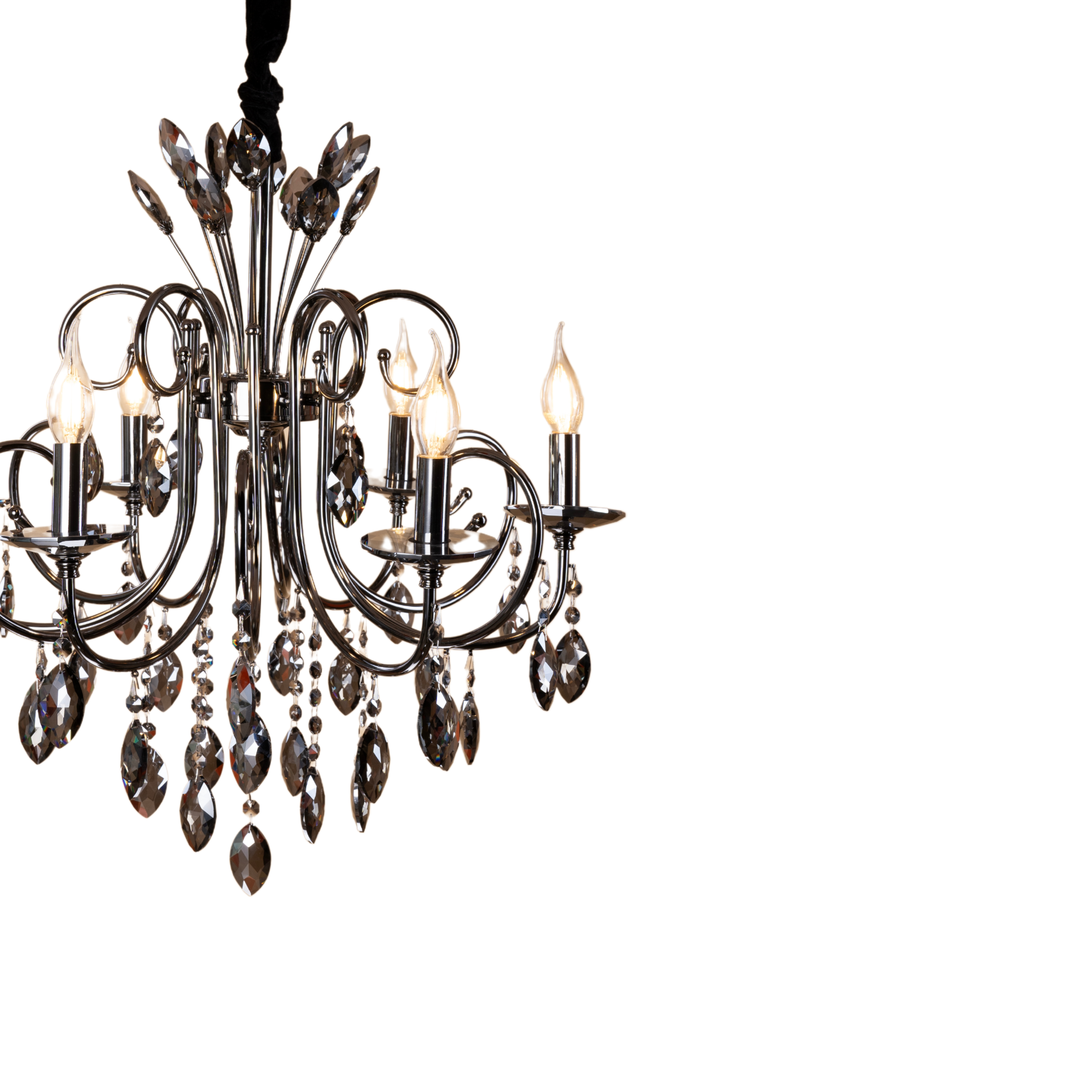 Crown Crystal Chandelier - Teenbatti