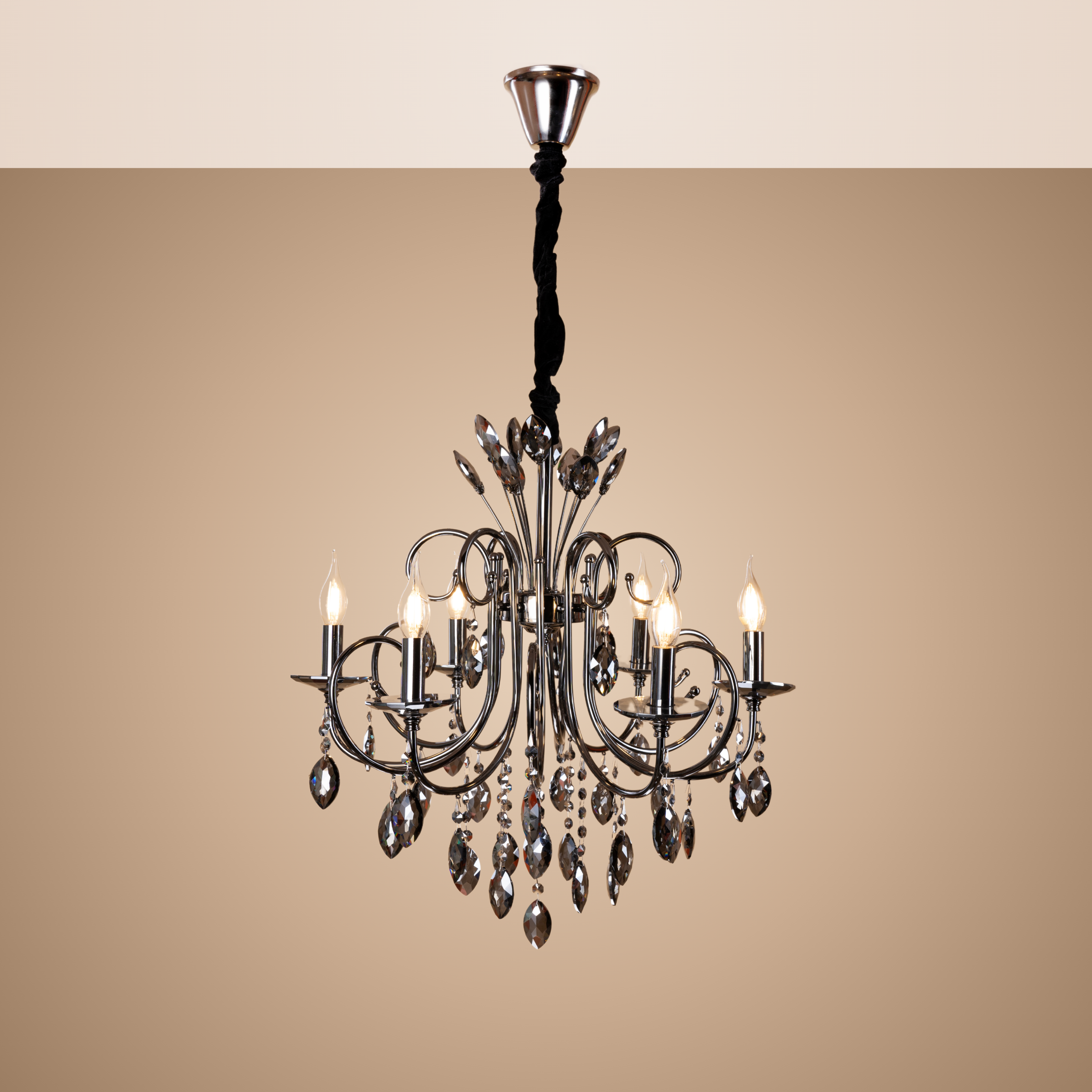 Crown Crystal Chandelier - Teenbatti