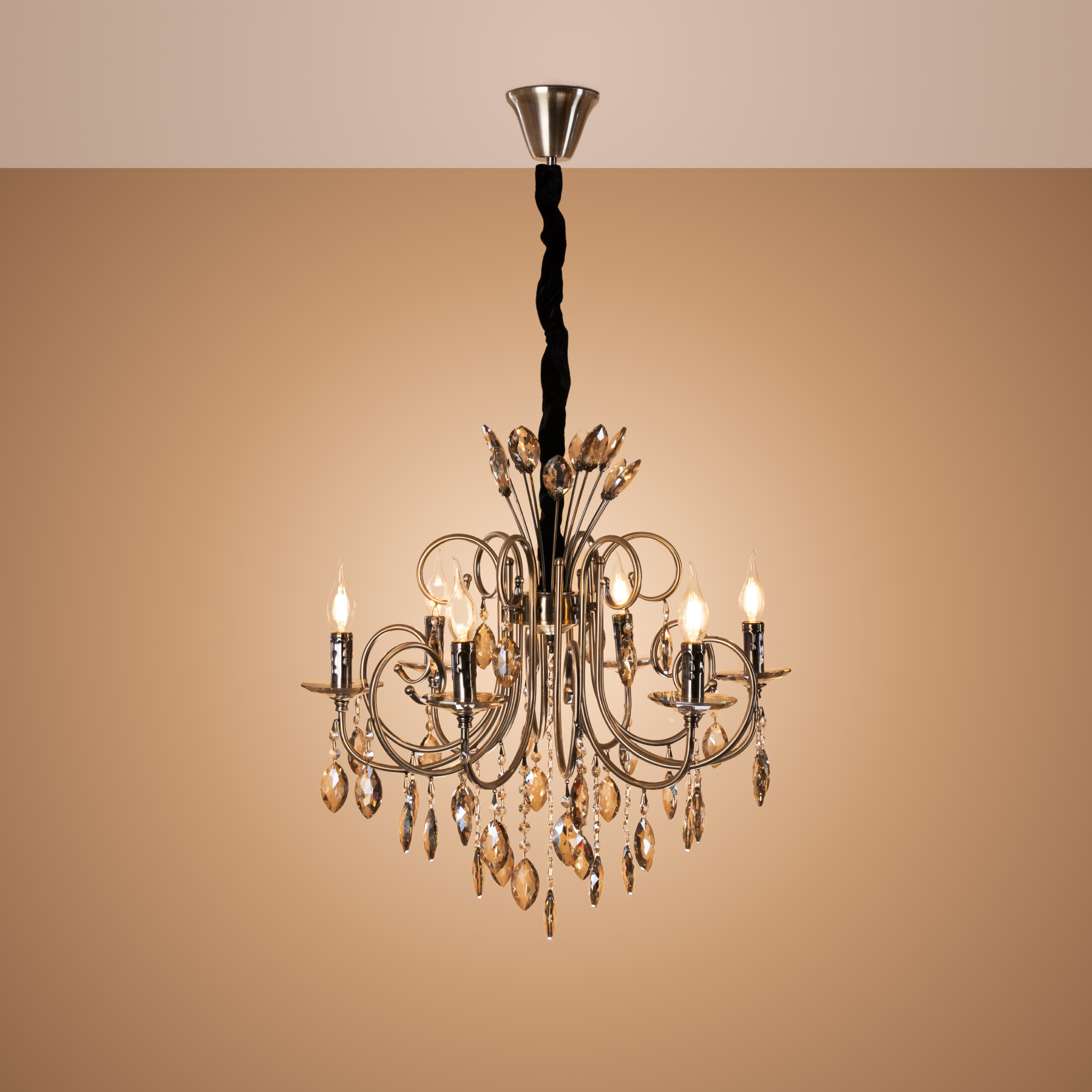 Crown Crystal Chandelier - Teenbatti