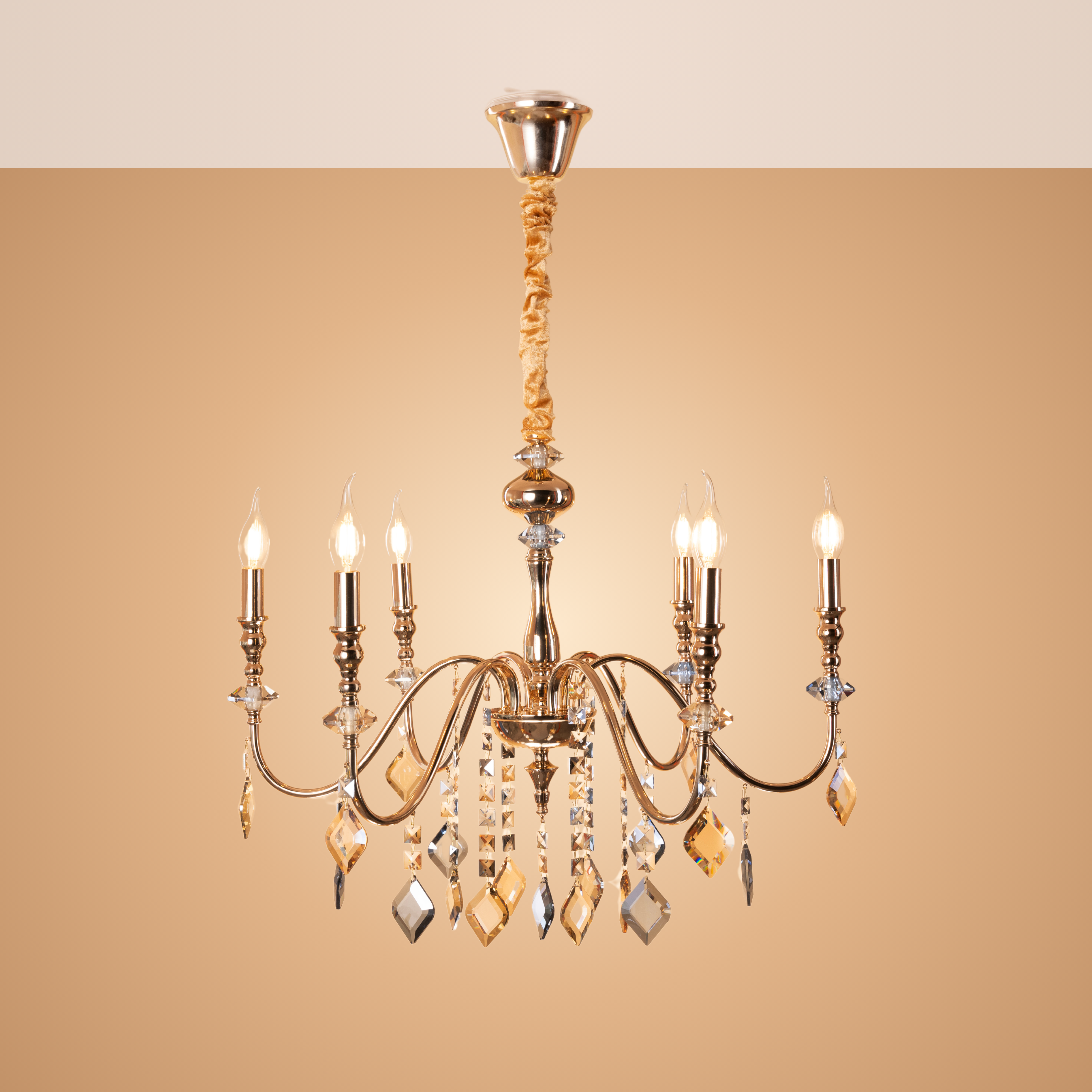 Aurum Elegance Chandelier - Teenbatti