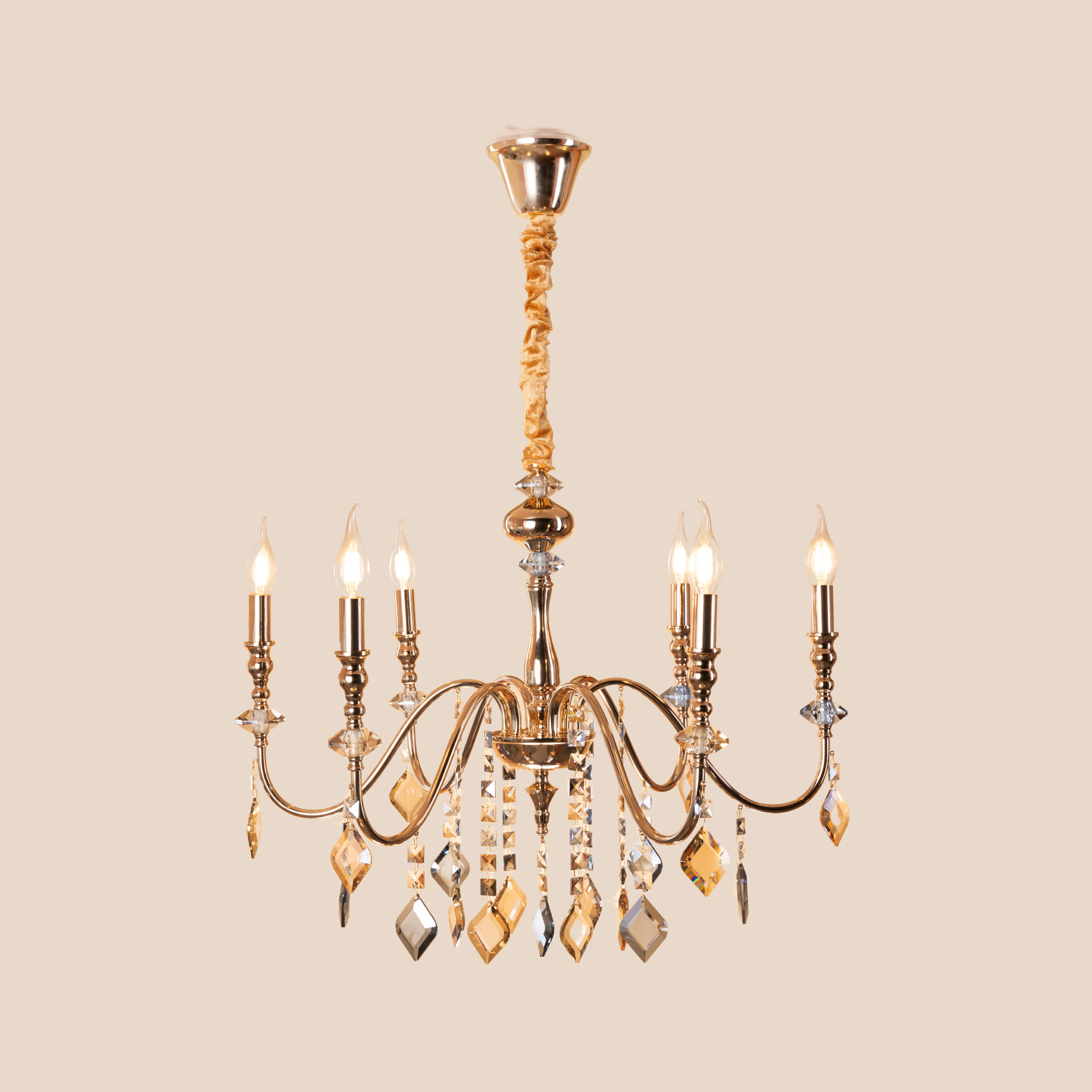 Aurum Elegance Chandelier - Teenbatti