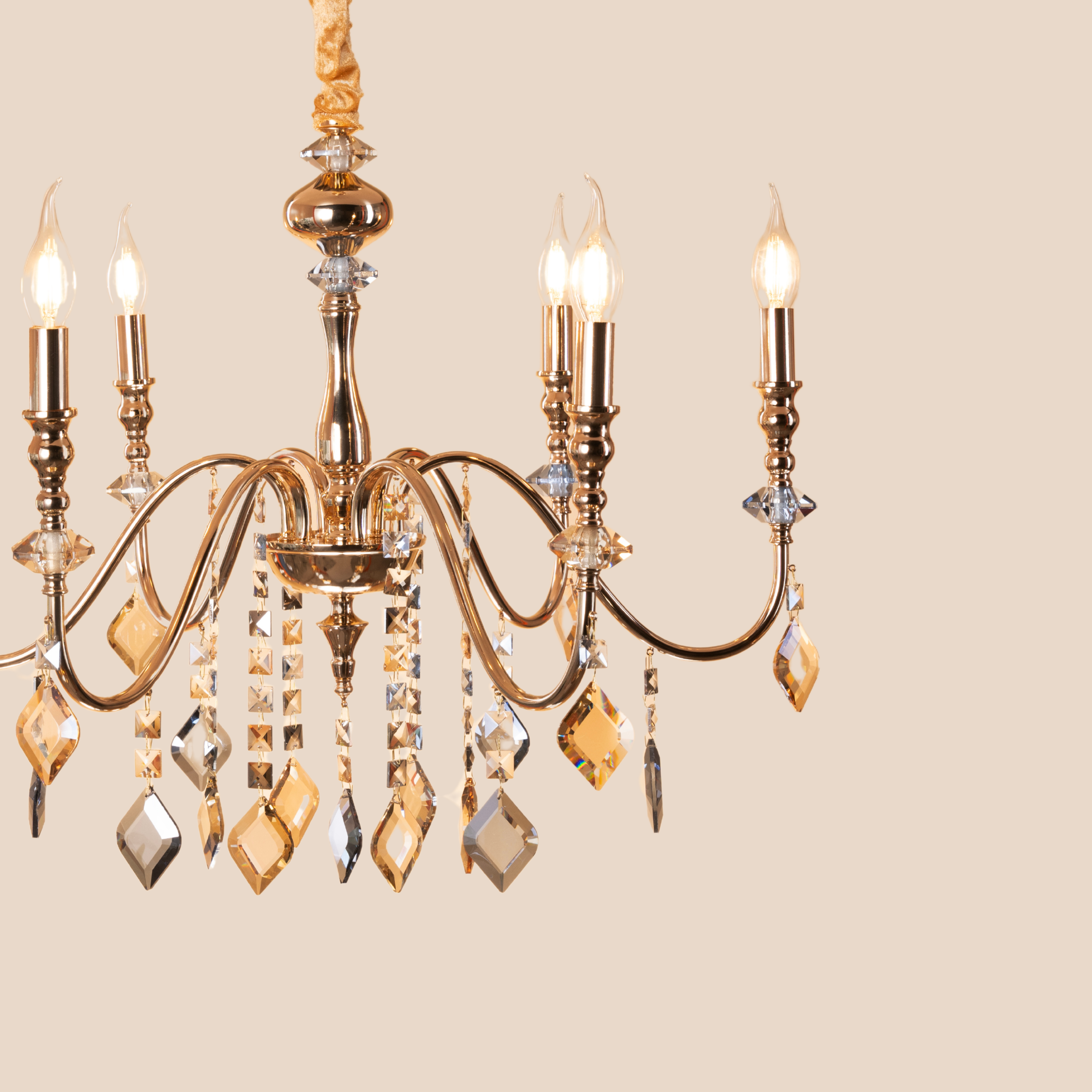 Aurum Elegance Chandelier - Teenbatti