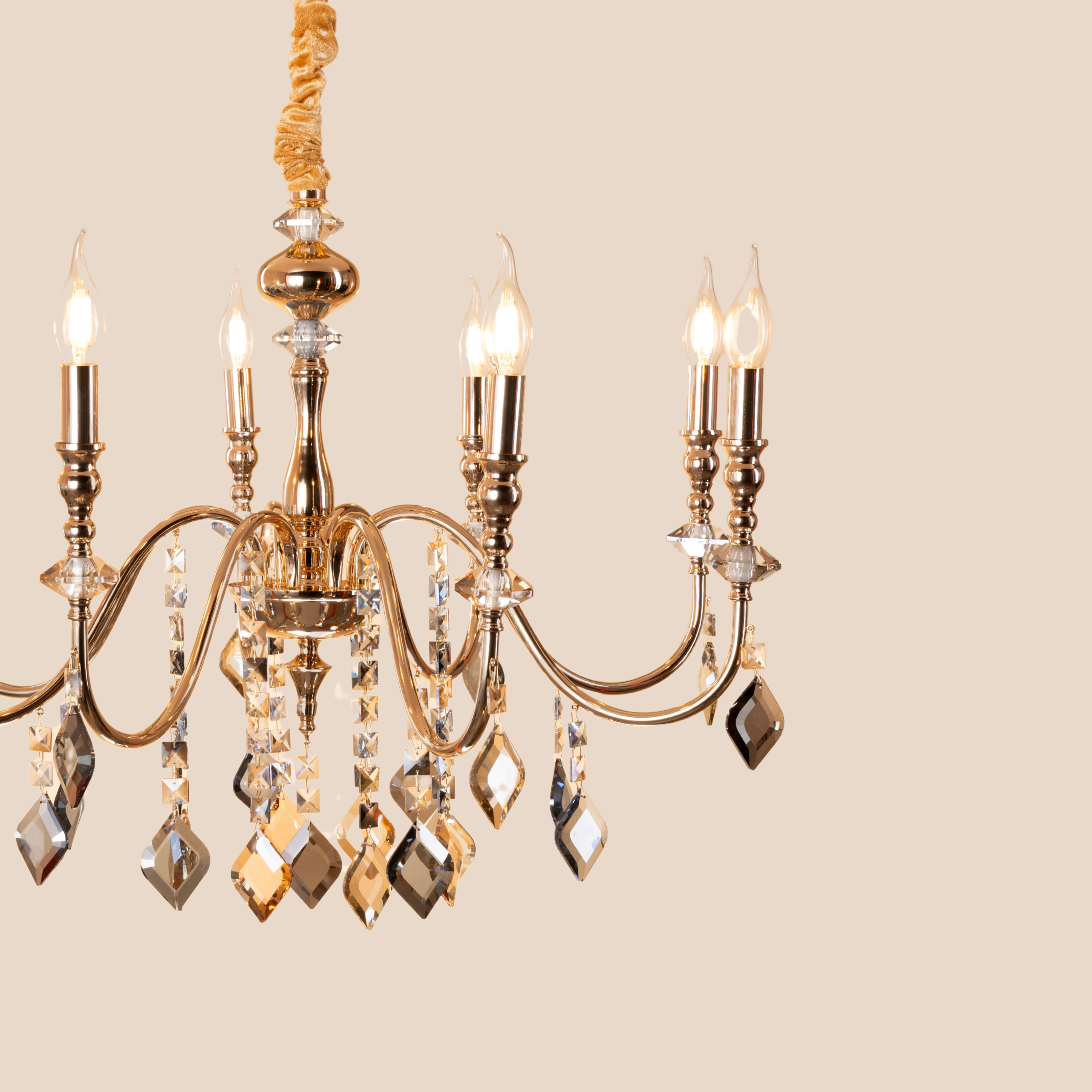 Aurum Elegance Chandelier - Teenbatti