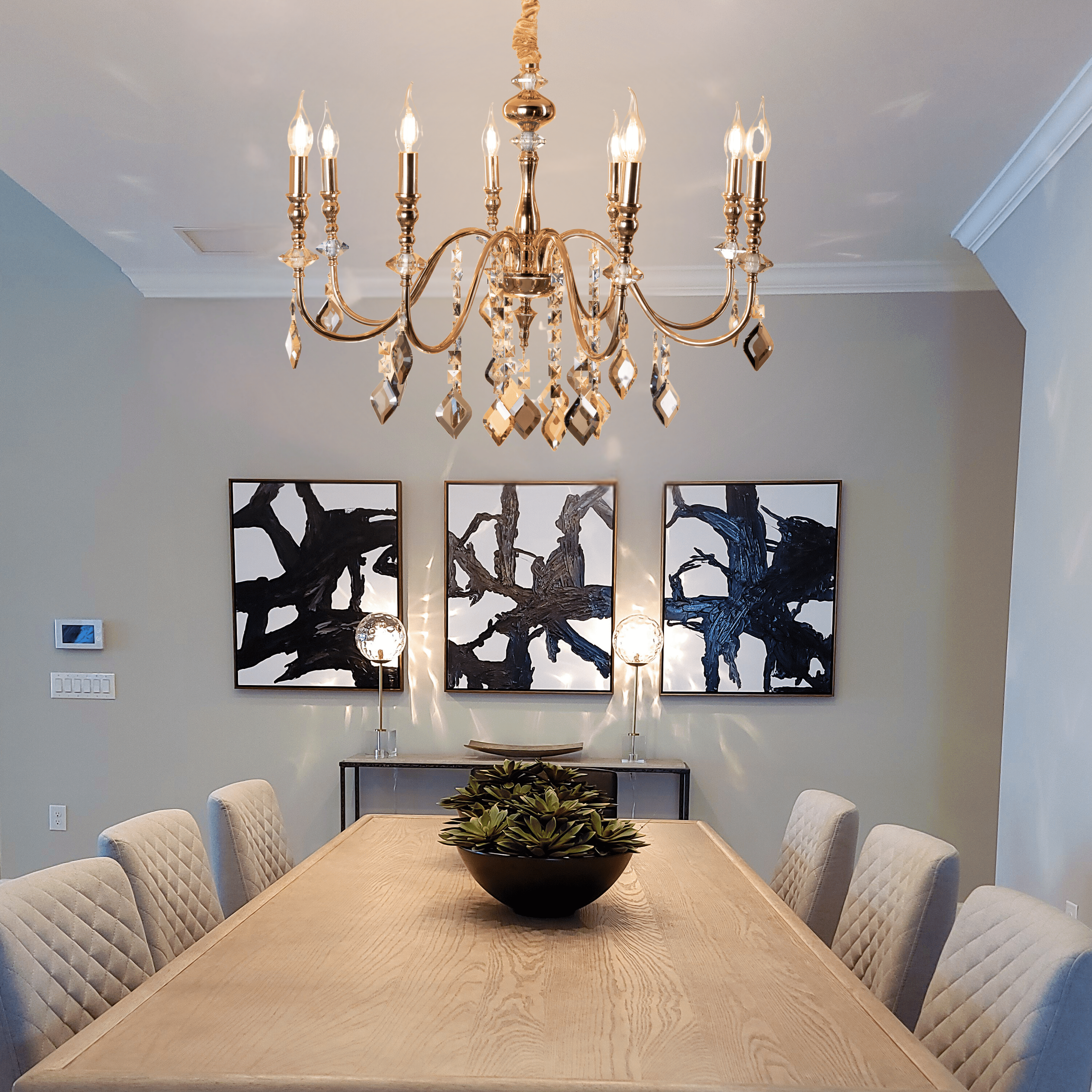 Aurum Elegance Chandelier - Teenbatti