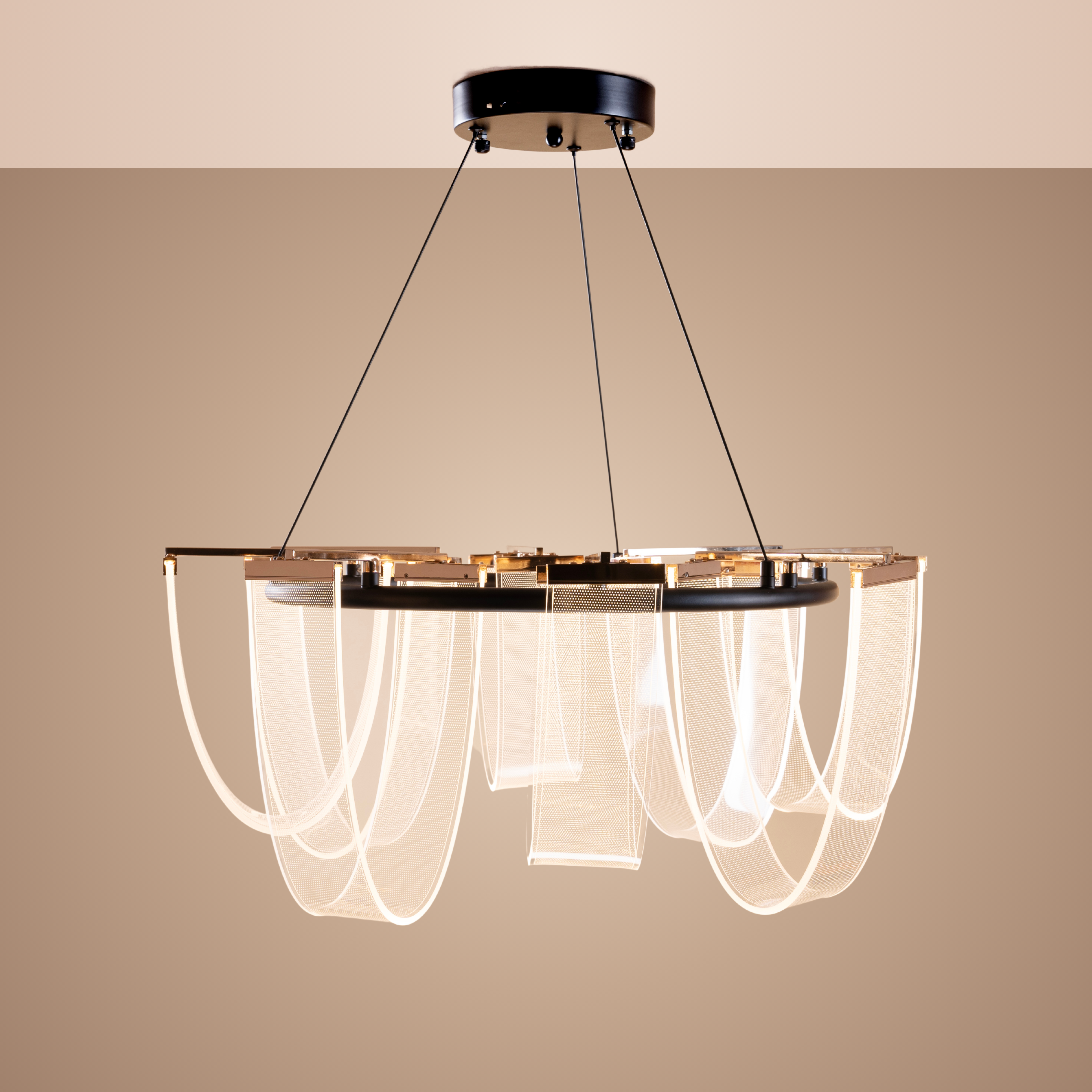 Lumina Flow Chandelier - Teenbatti