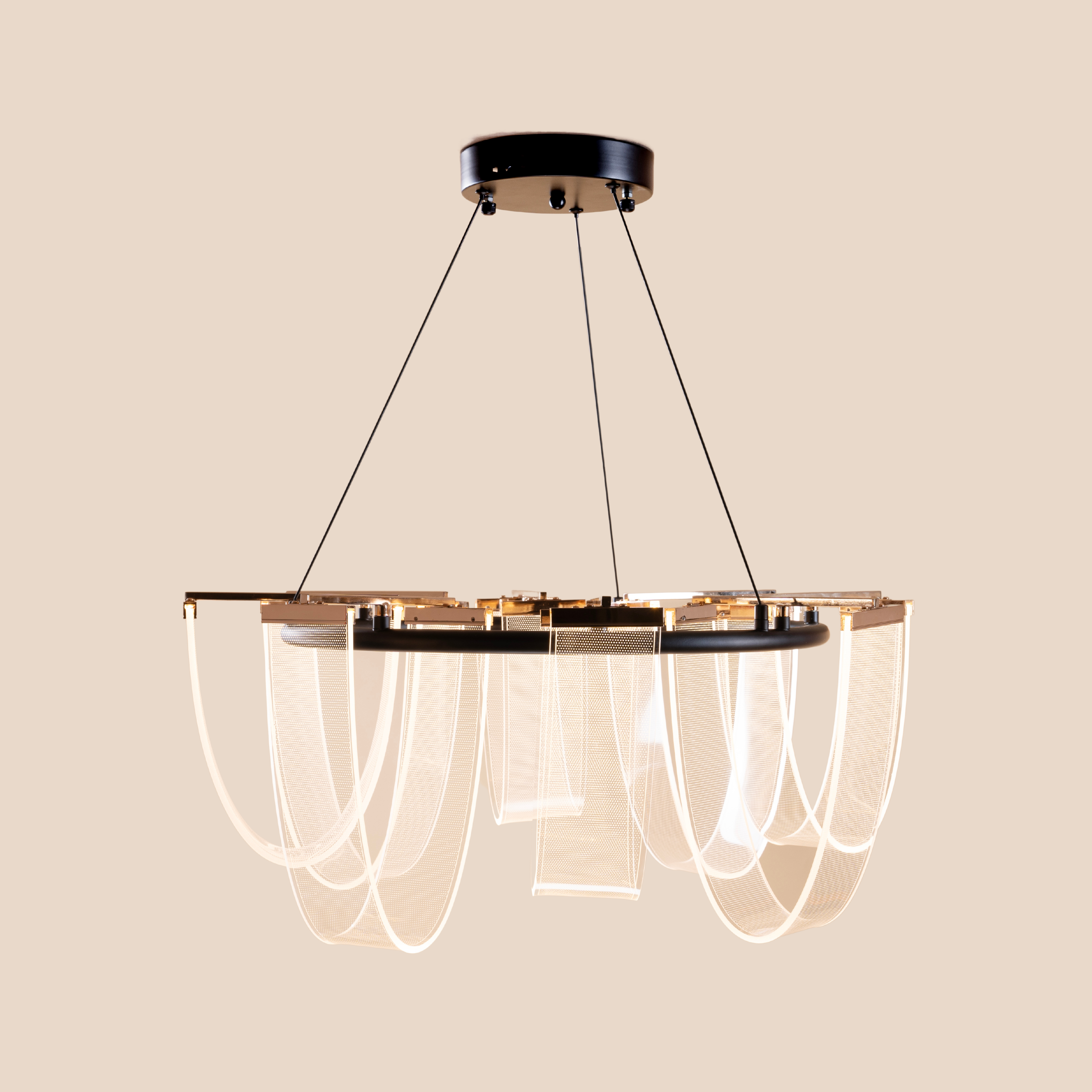 Lumina Flow Chandelier - Teenbatti