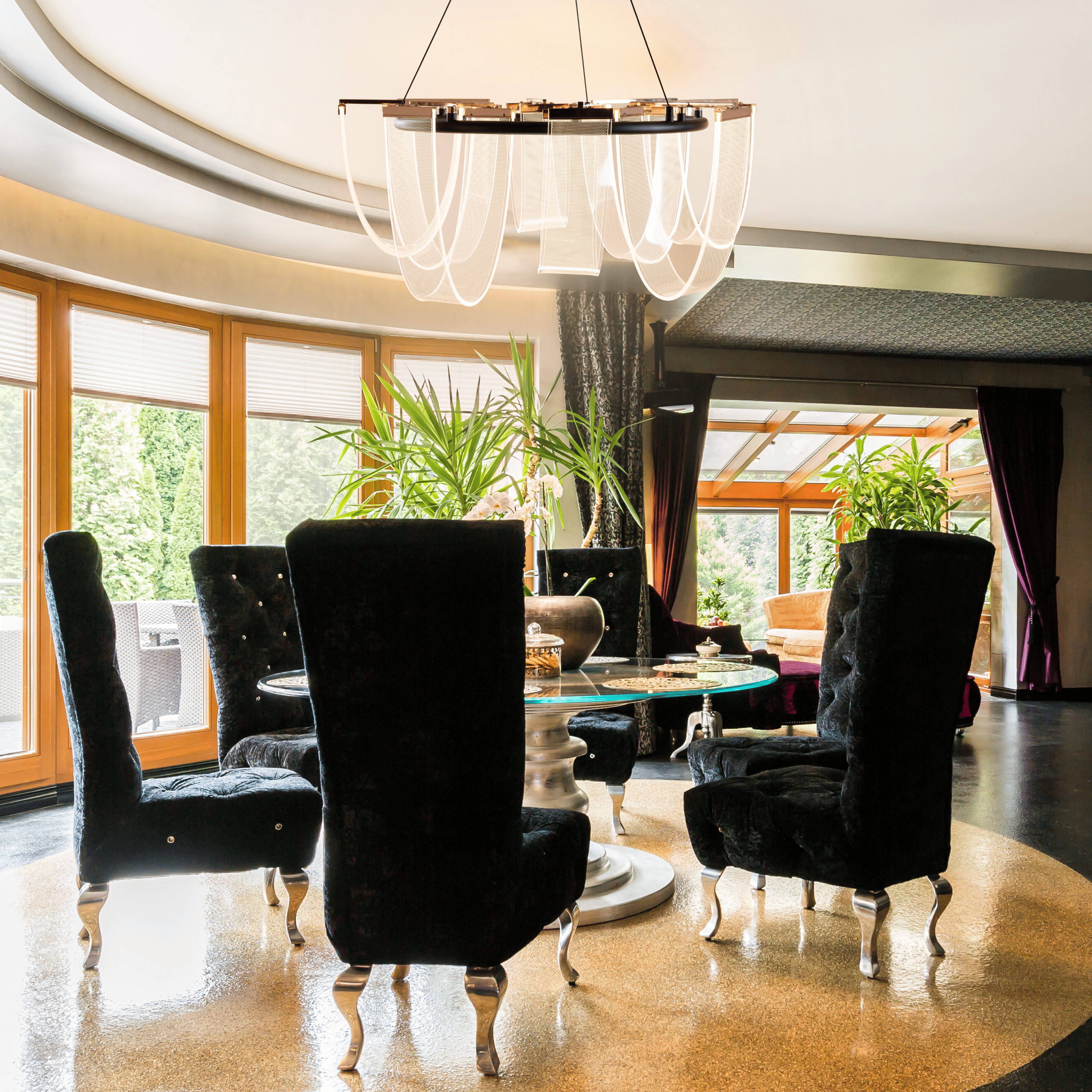 Lumina Flow Chandelier - Teenbatti