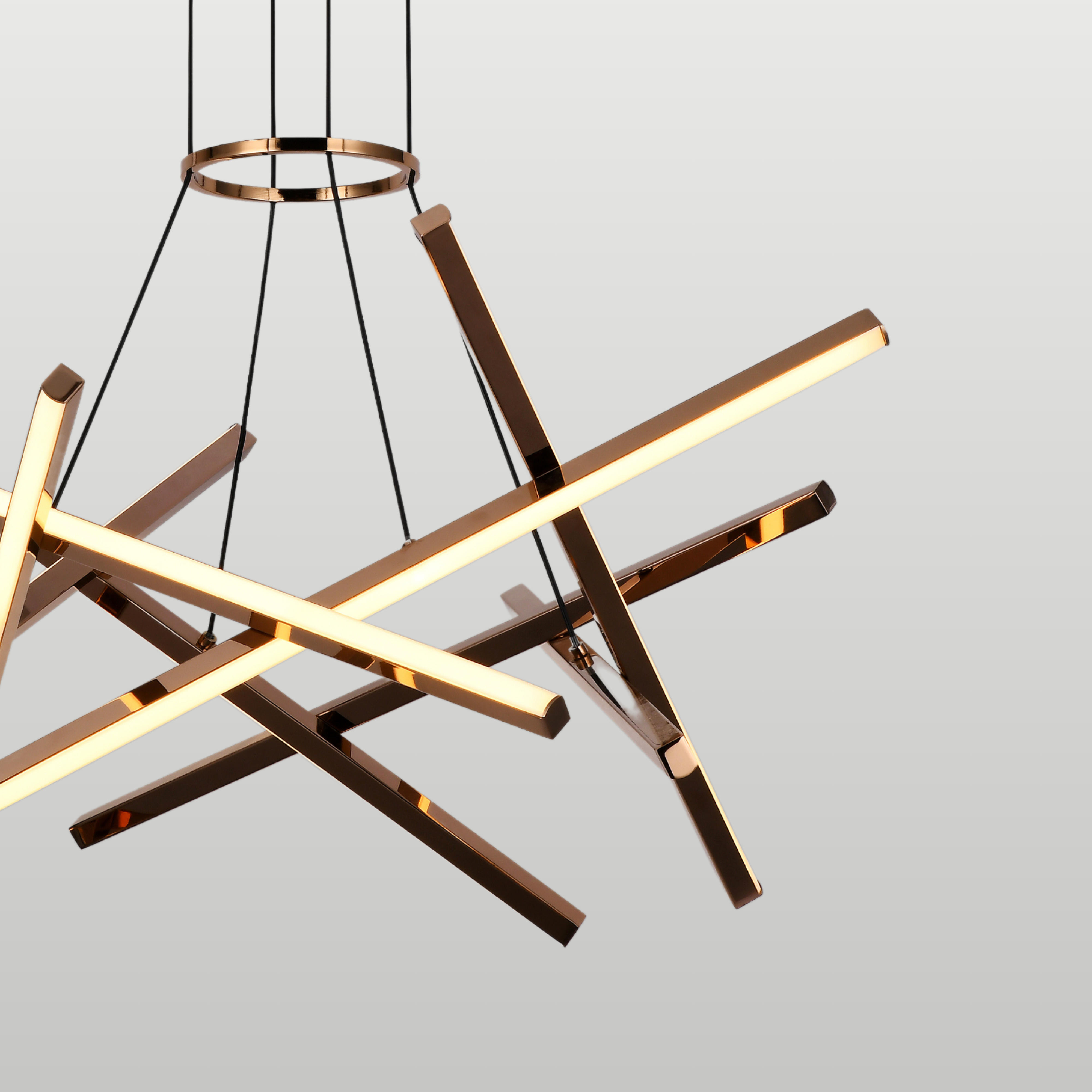 Copper Cross Chandelier - Teenbatti