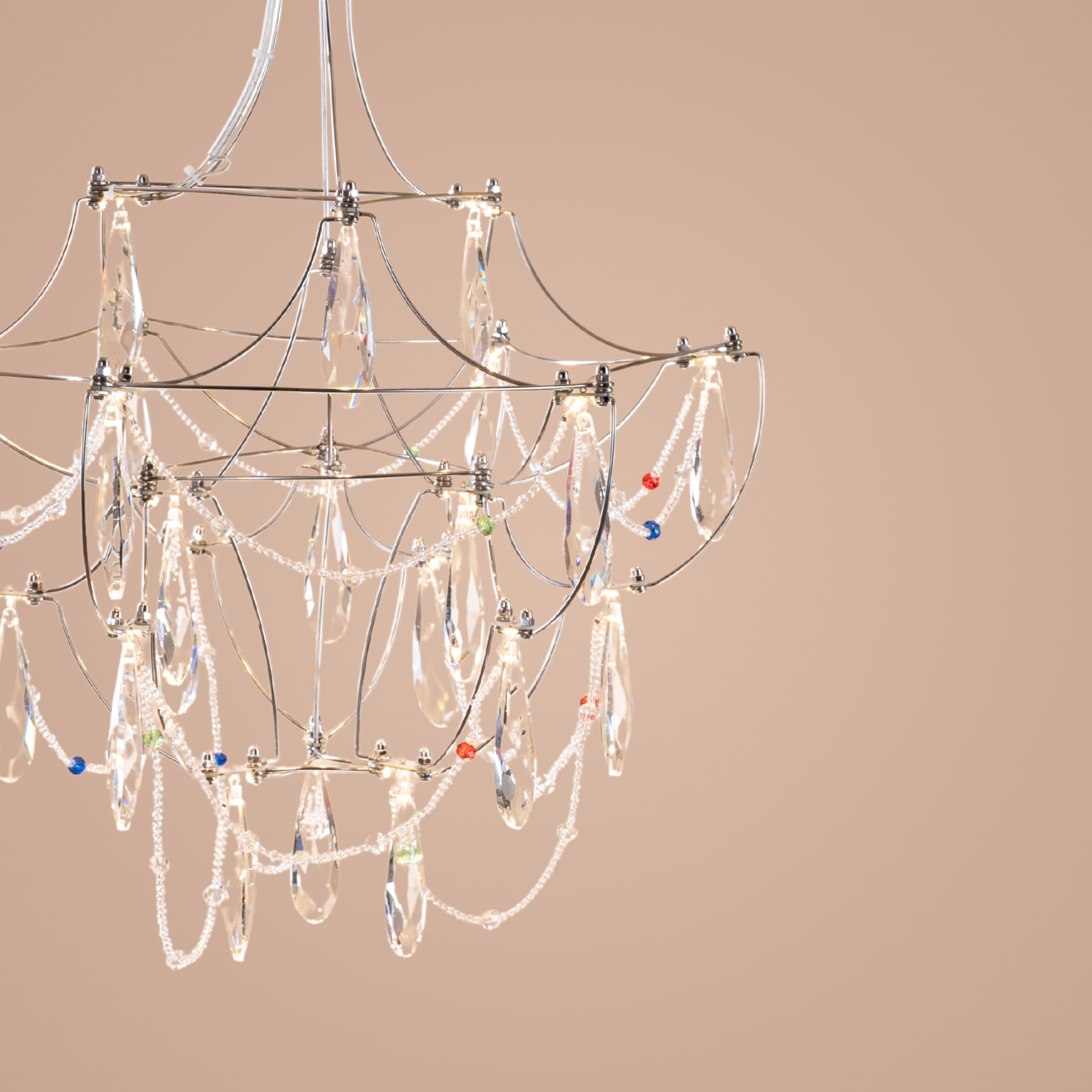 Chromatic S Chandelier - Teenbatti