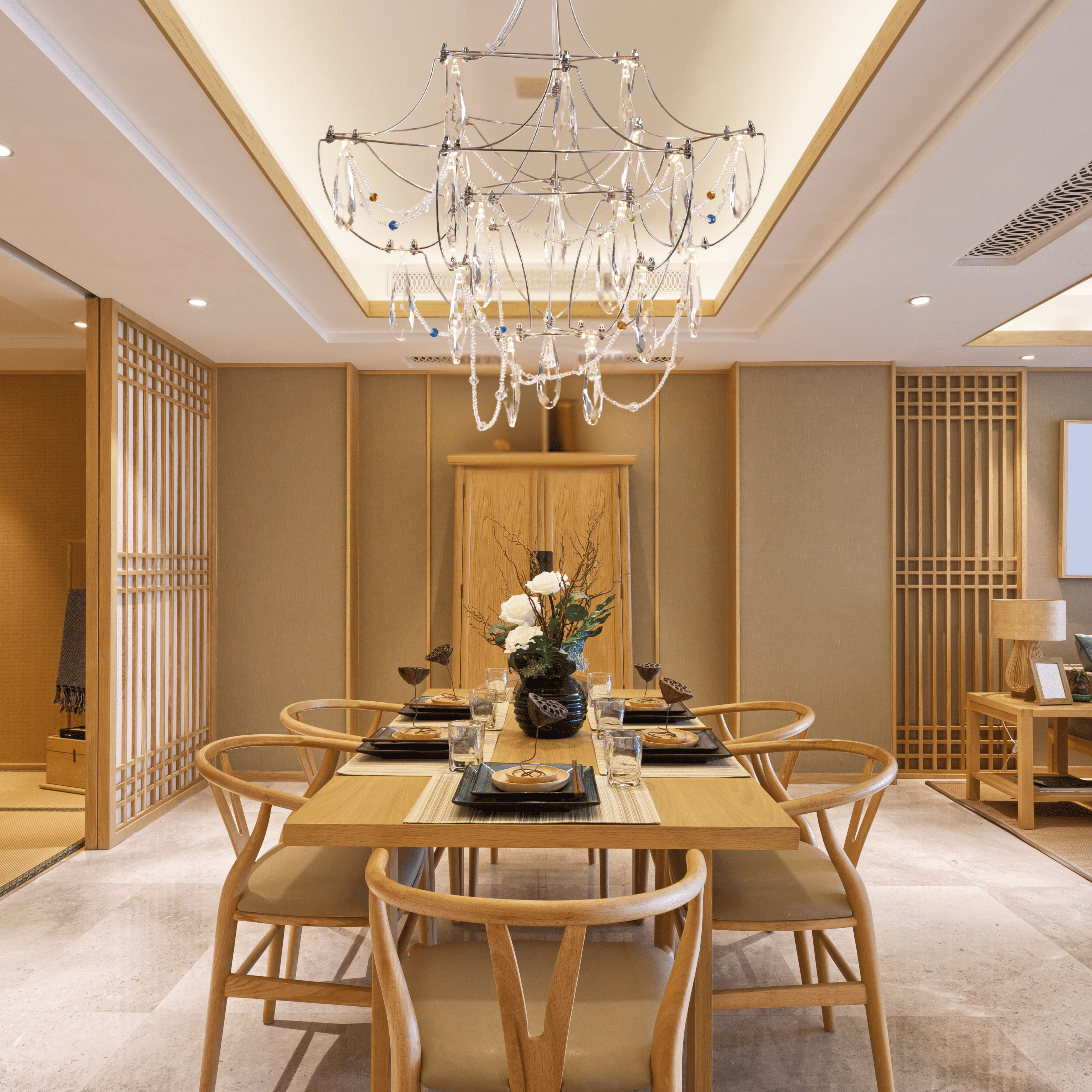 Chromatic S Chandelier - Teenbatti