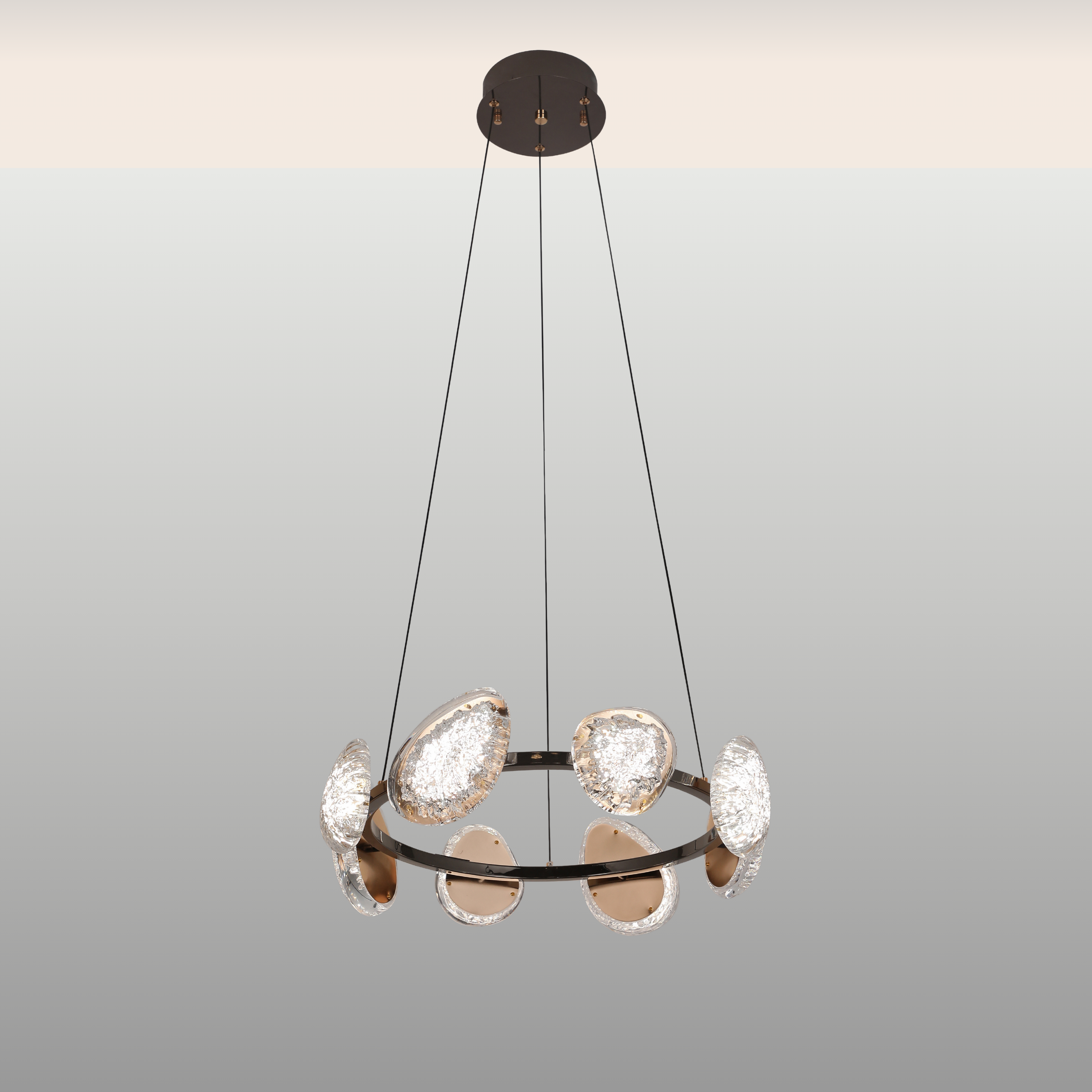 Glacier Glow Chandelier - Teenbatti