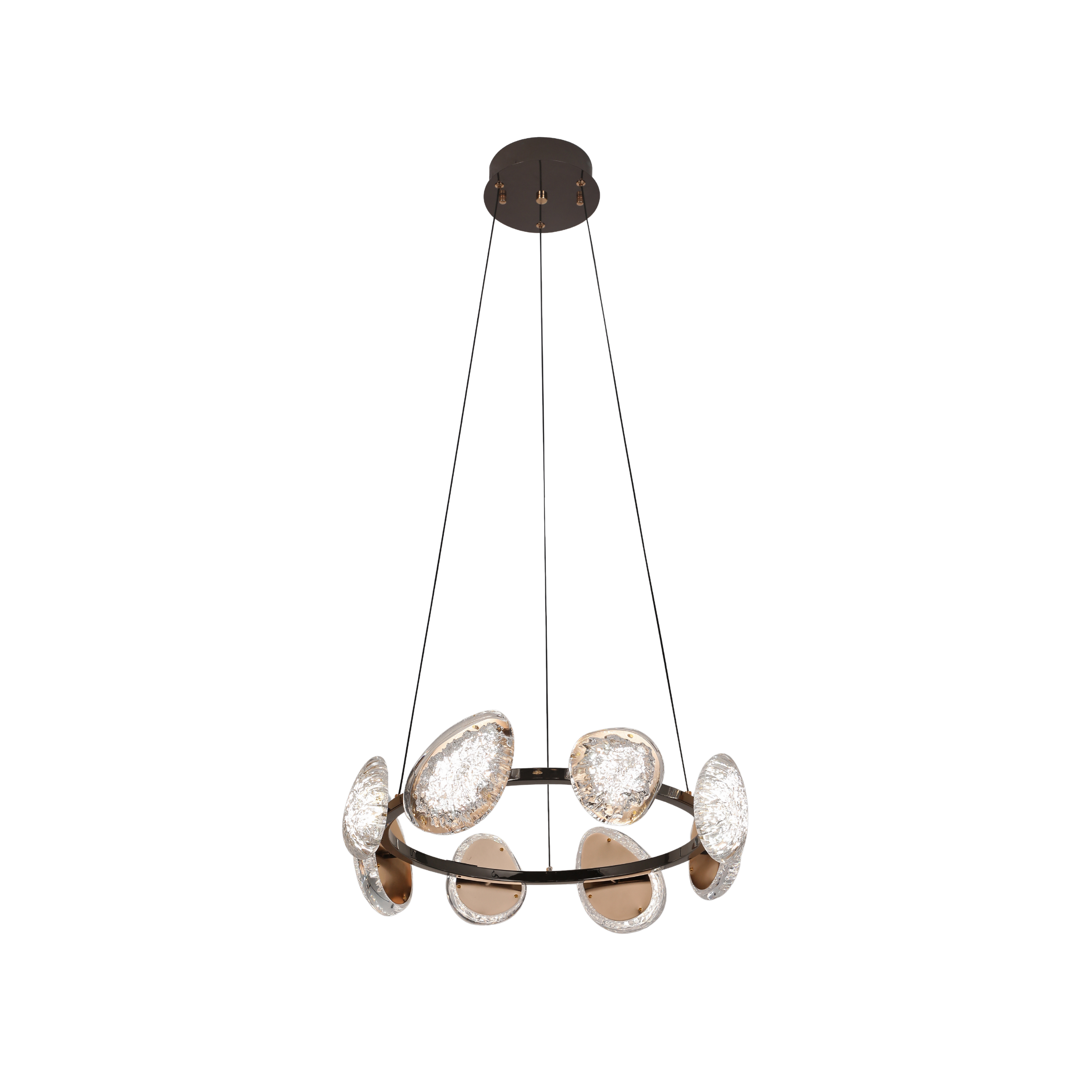 Glacier Glow Chandelier - Teenbatti