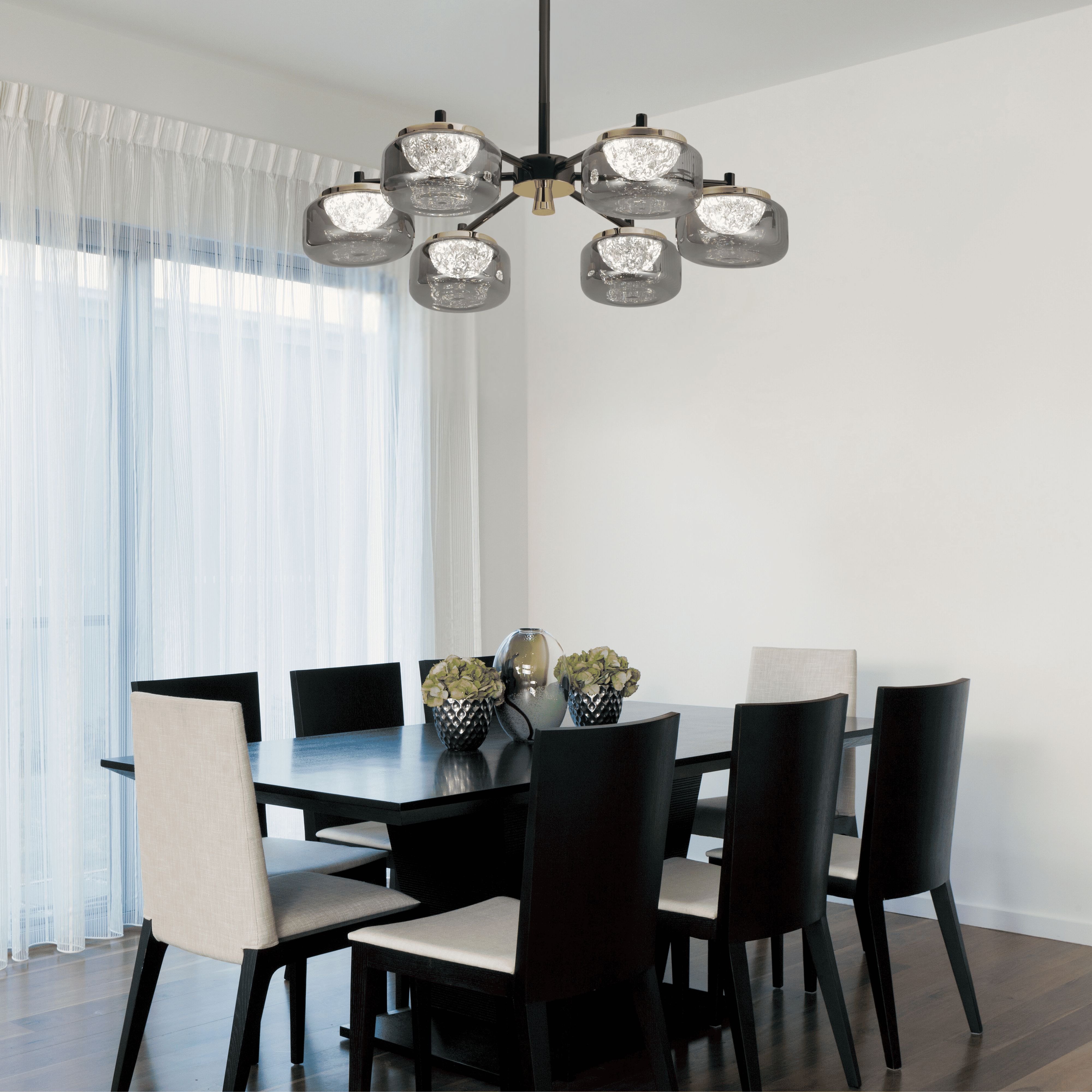 Facet Six Chandelier - Teenbatti