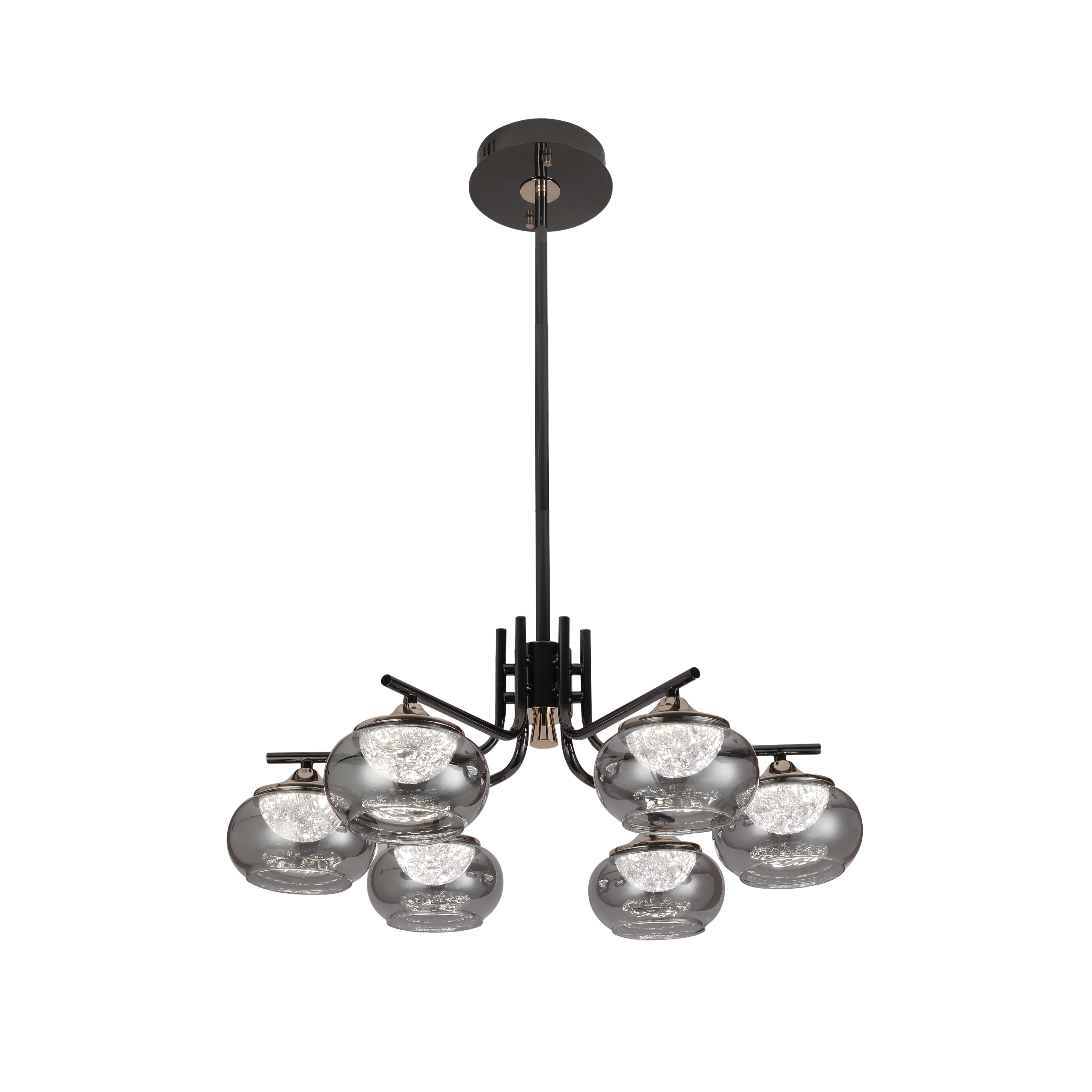 Smoked Ember Chandelier - Teenbatti