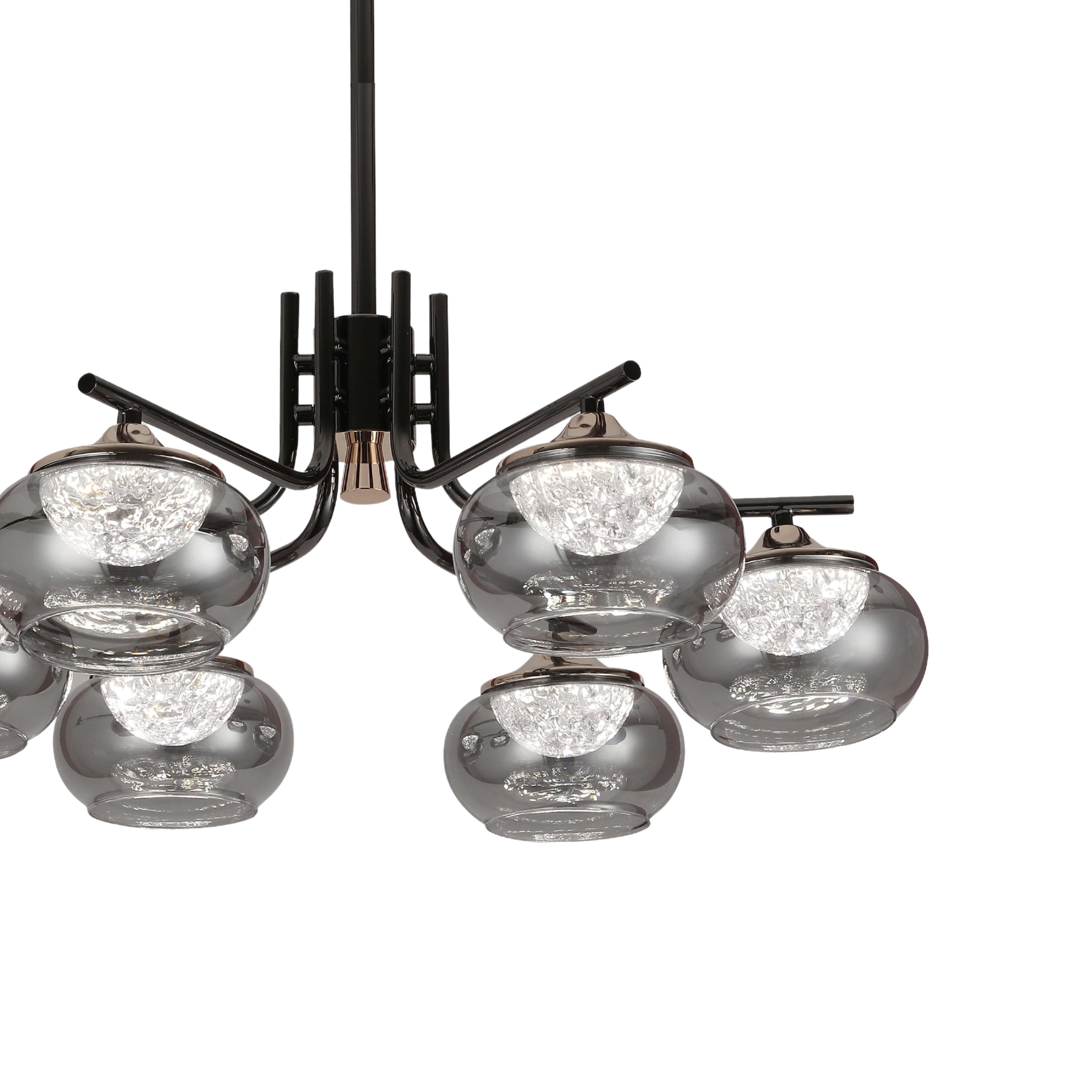 Smoked Ember Chandelier - Teenbatti