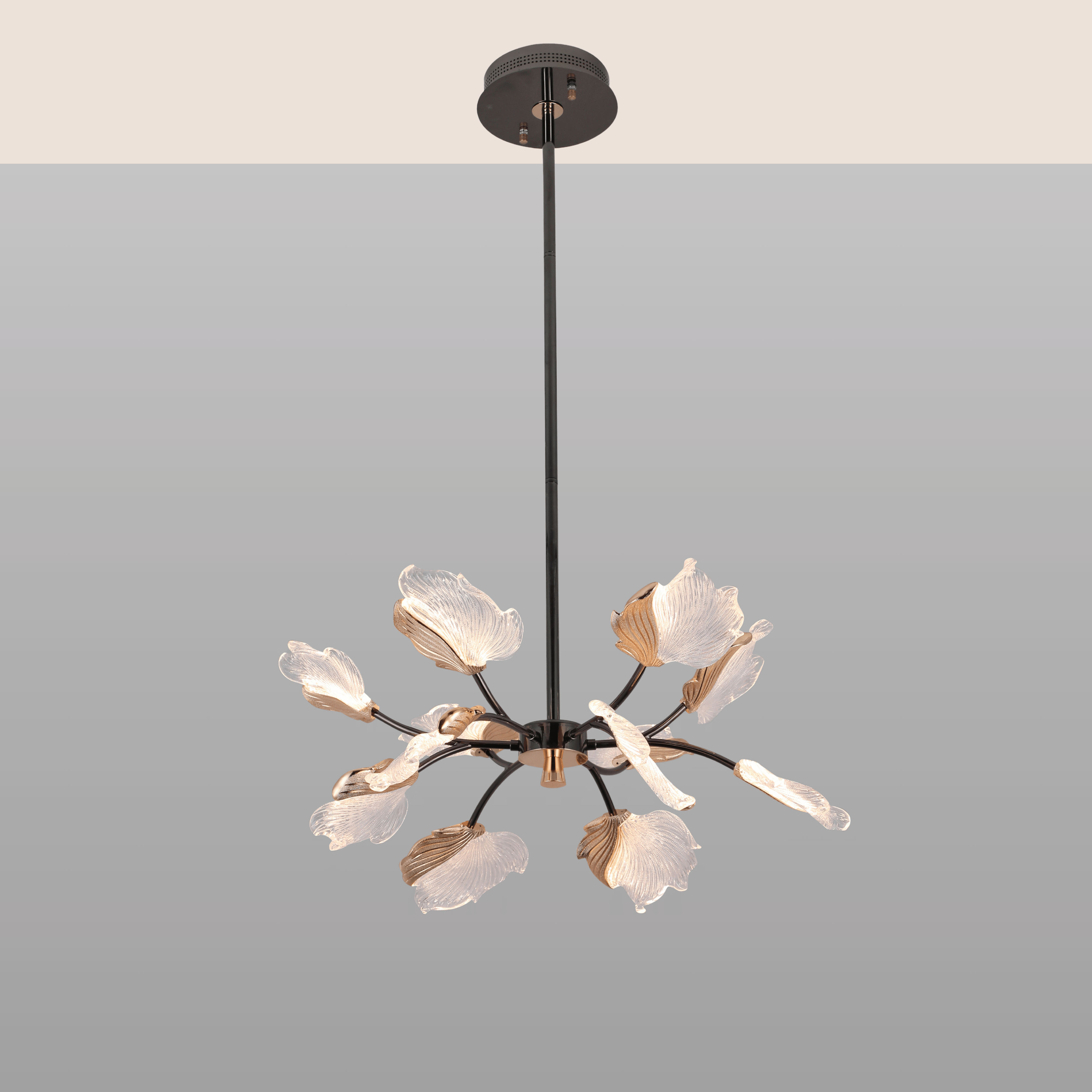 Winter Leaf Chandelier