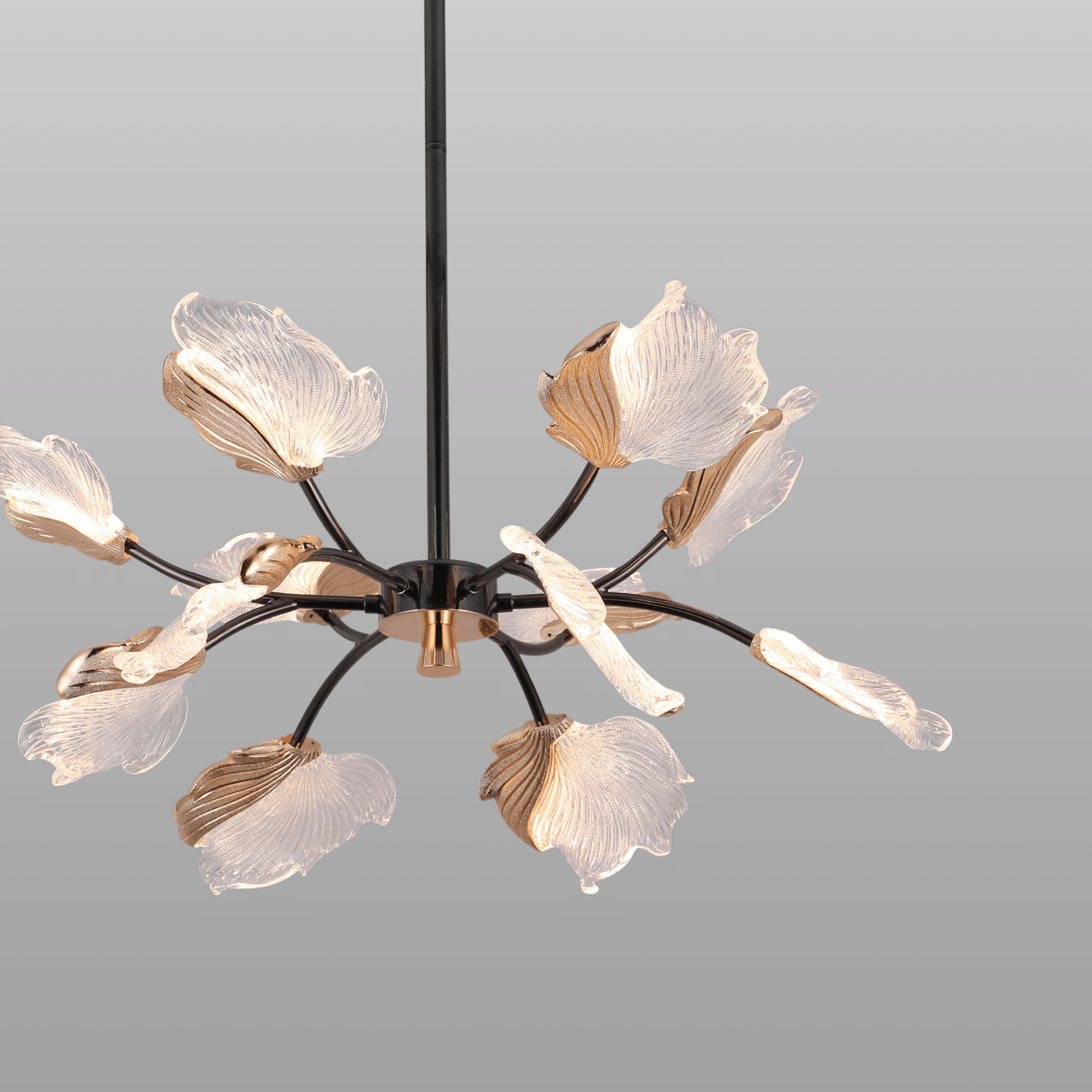 Winter Leaf Chandelier