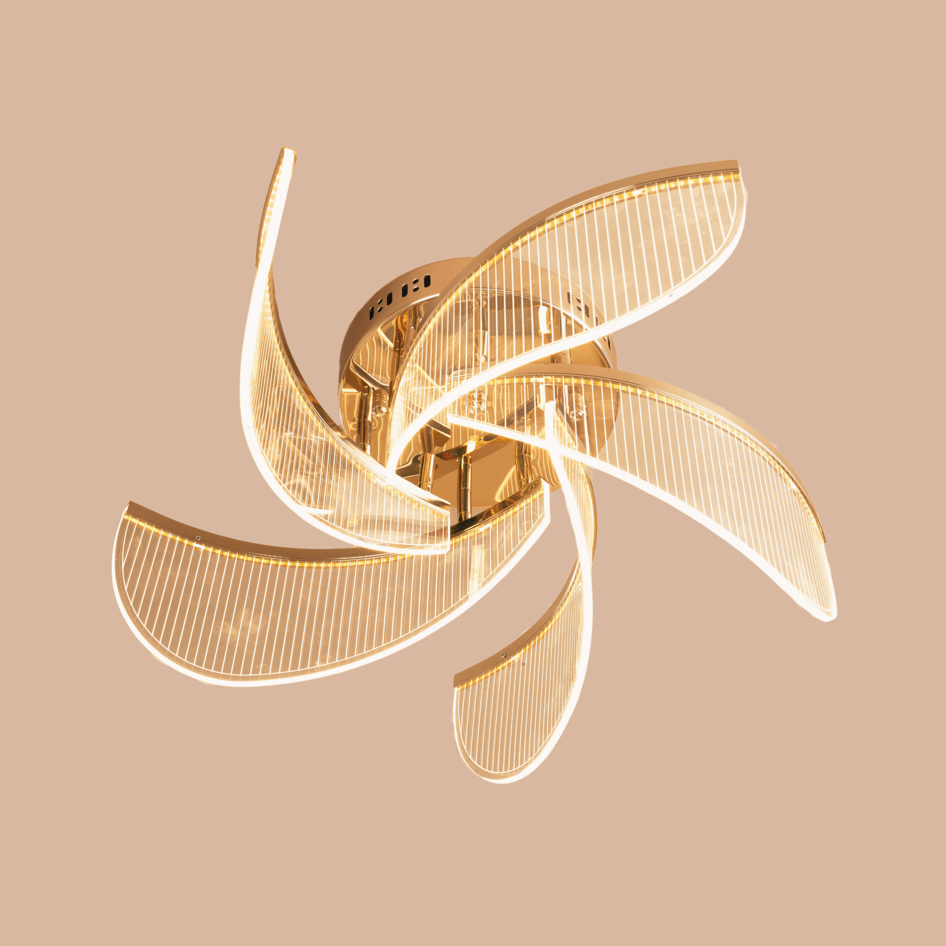 Golden Radiance Ceiling Light - Teenbatti