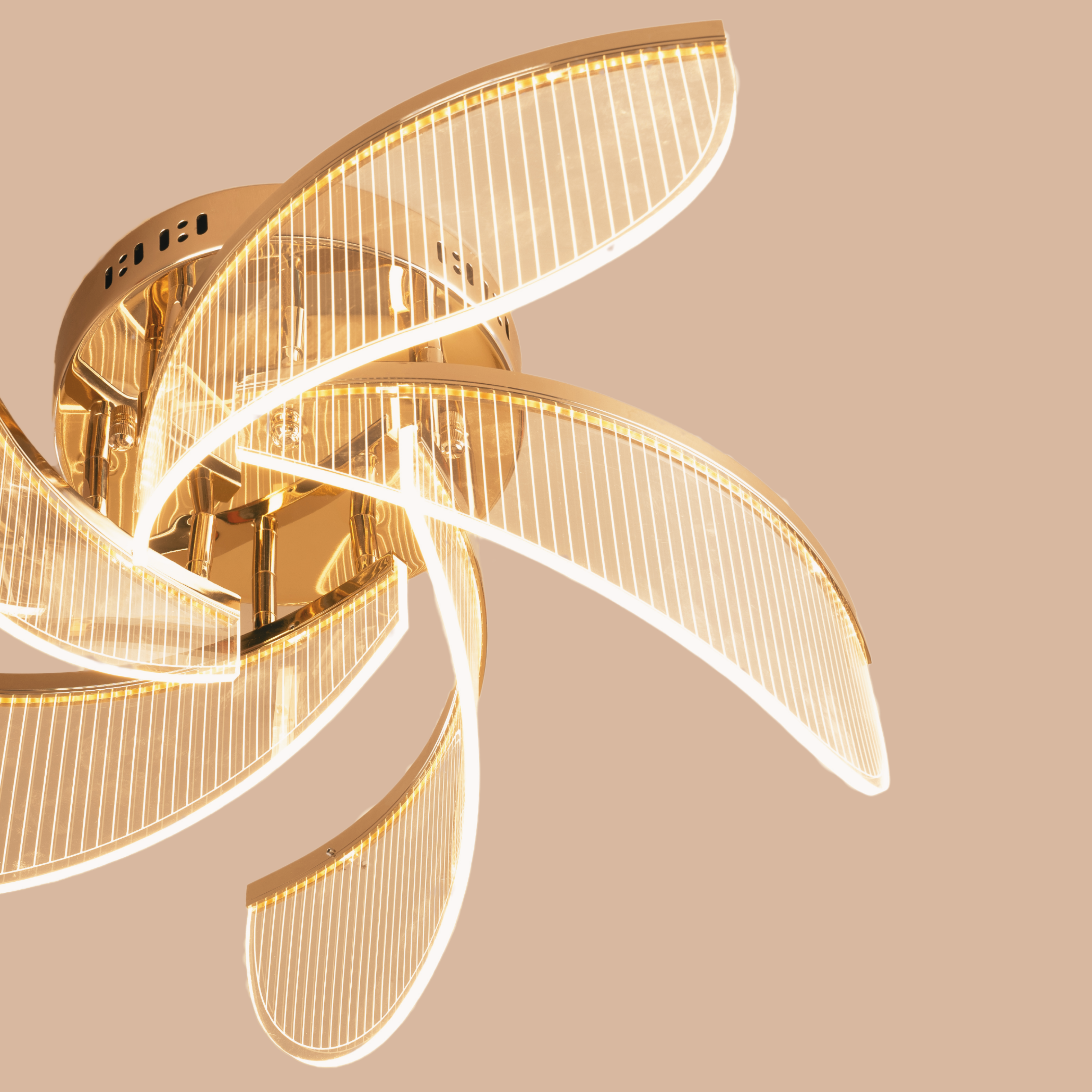 Golden Radiance Ceiling Light - Teenbatti