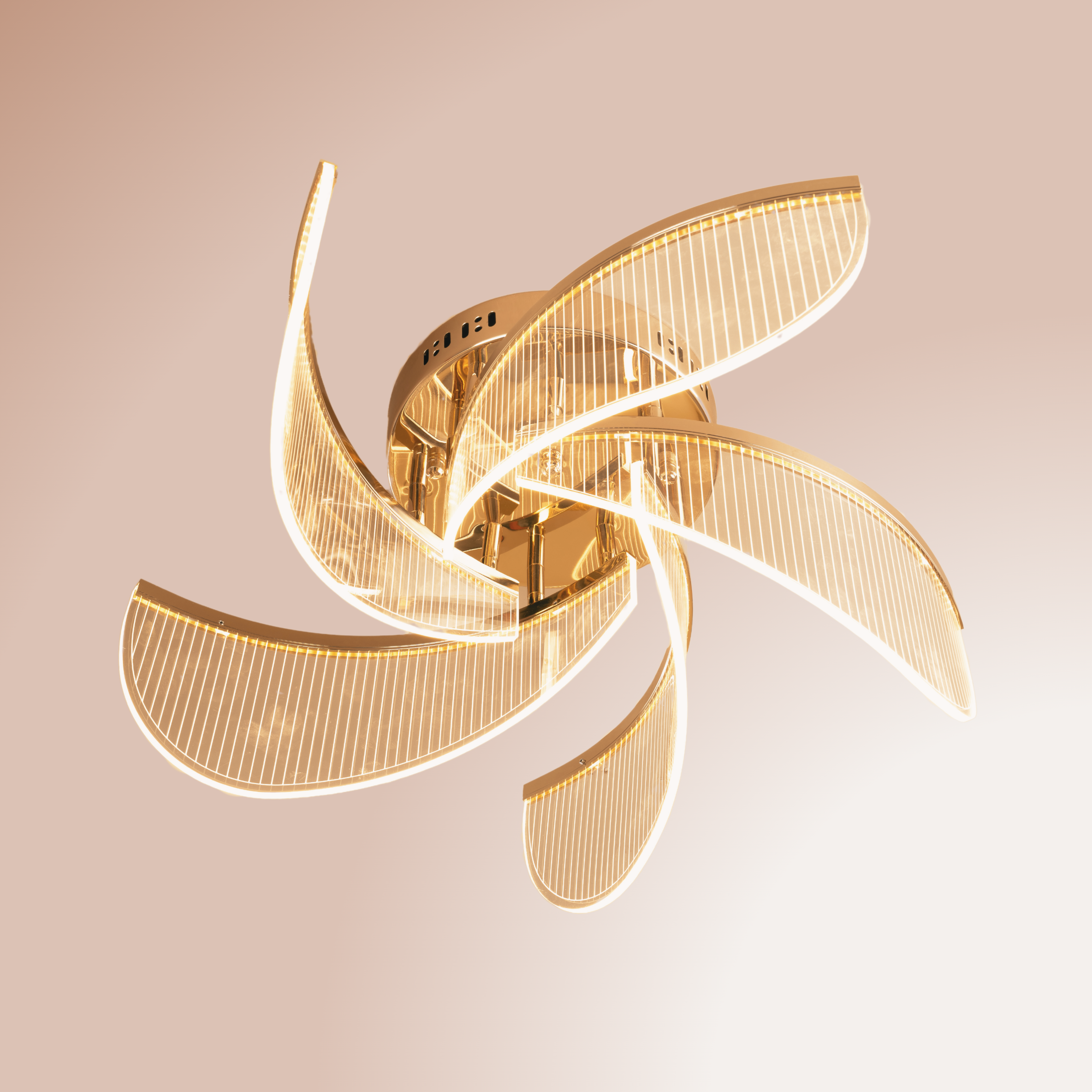 Golden Radiance Ceiling Light - Teenbatti