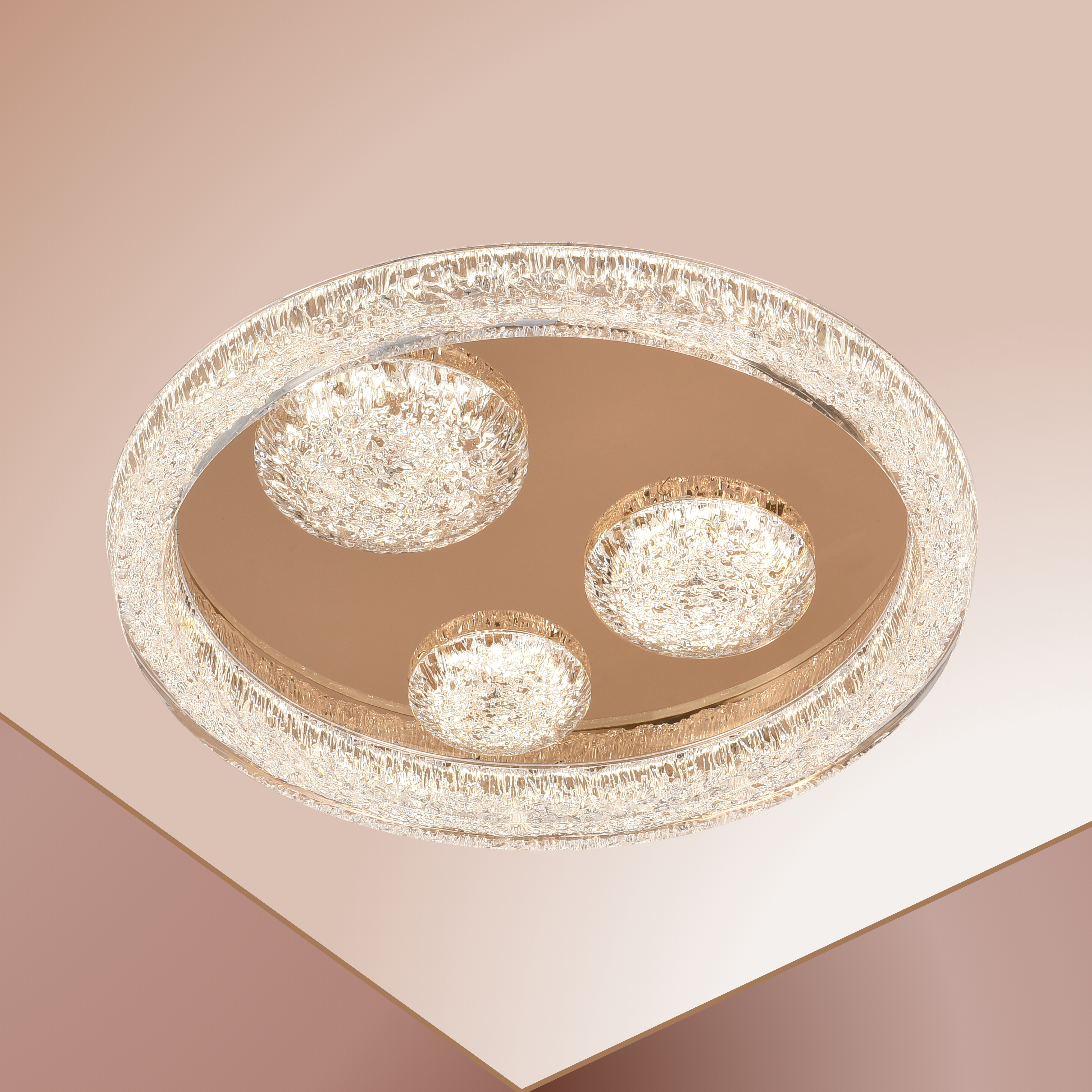 Icicle Bloom Round Ceiling Light - Teenbatti