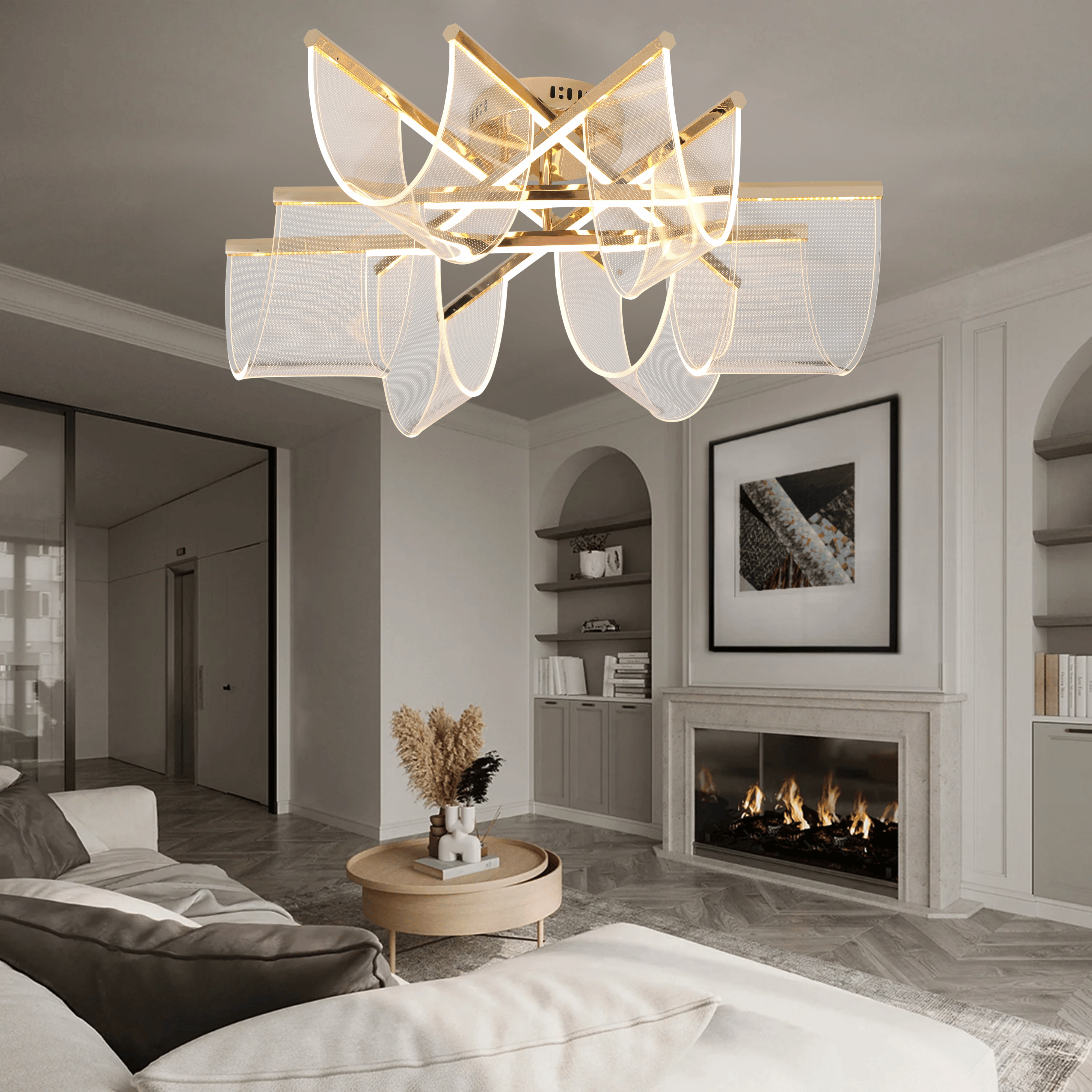 Lumina Weave L Ceiling Light - Teenbatti