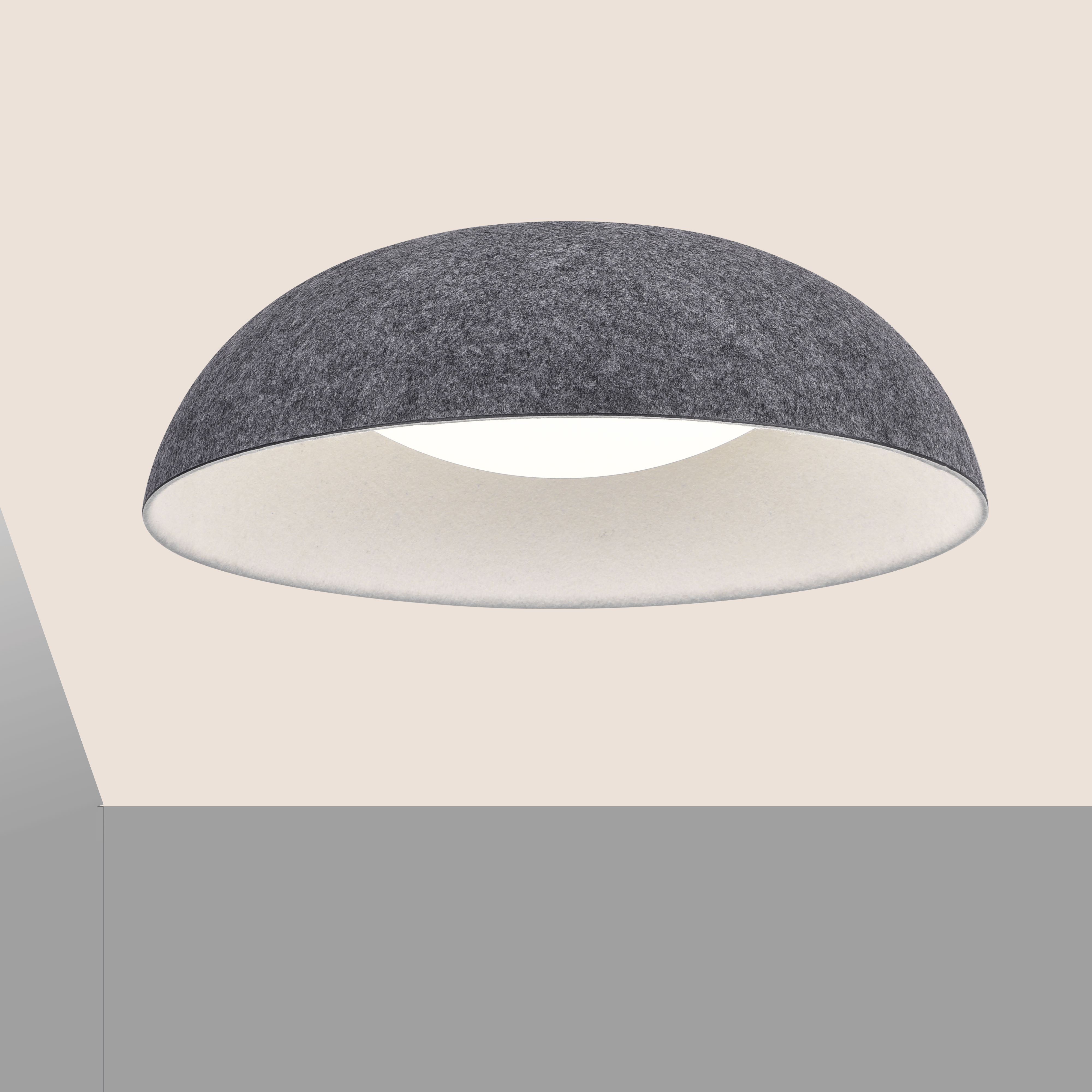 Felt Dome LED Ceiling Light