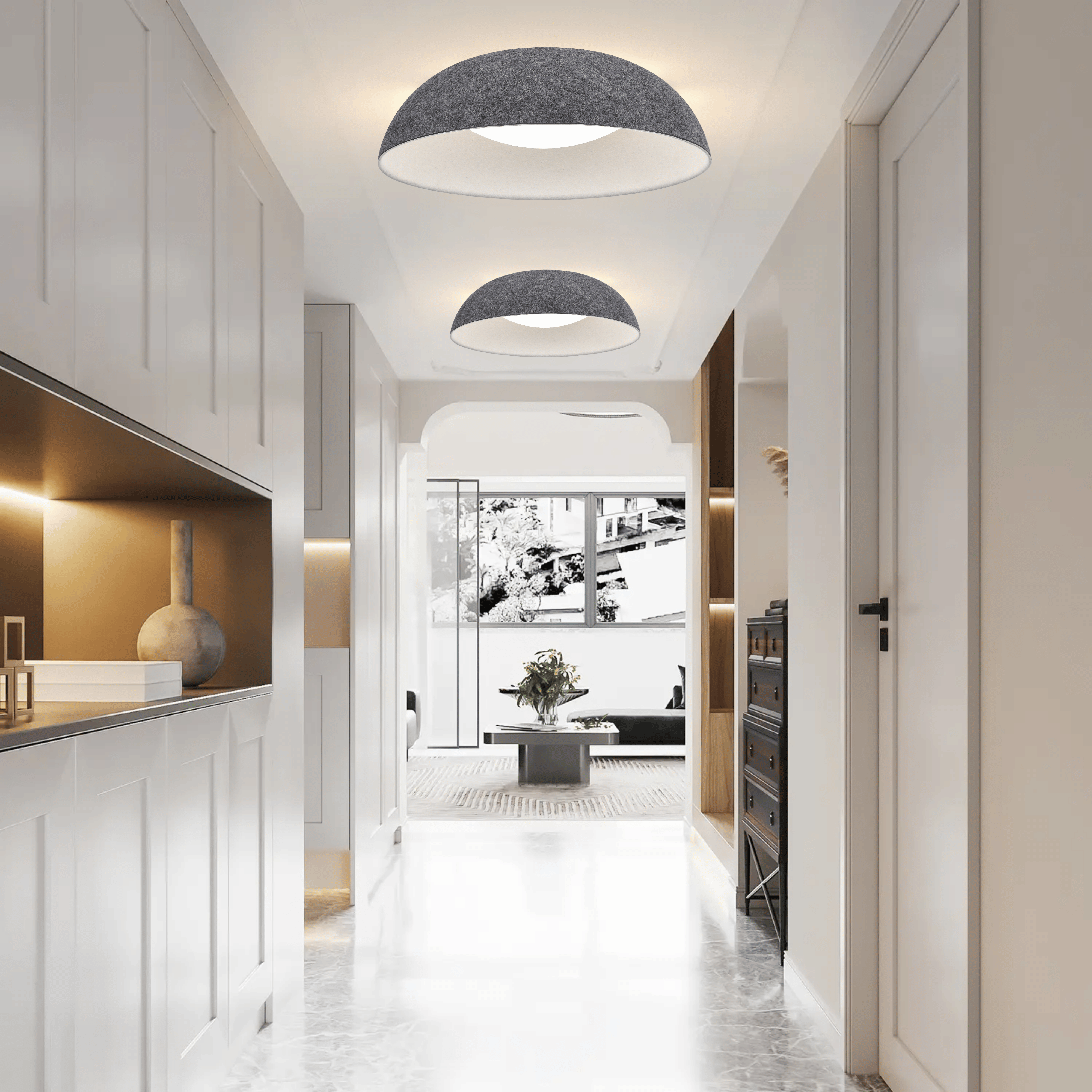 Felt Dome LED Ceiling Light