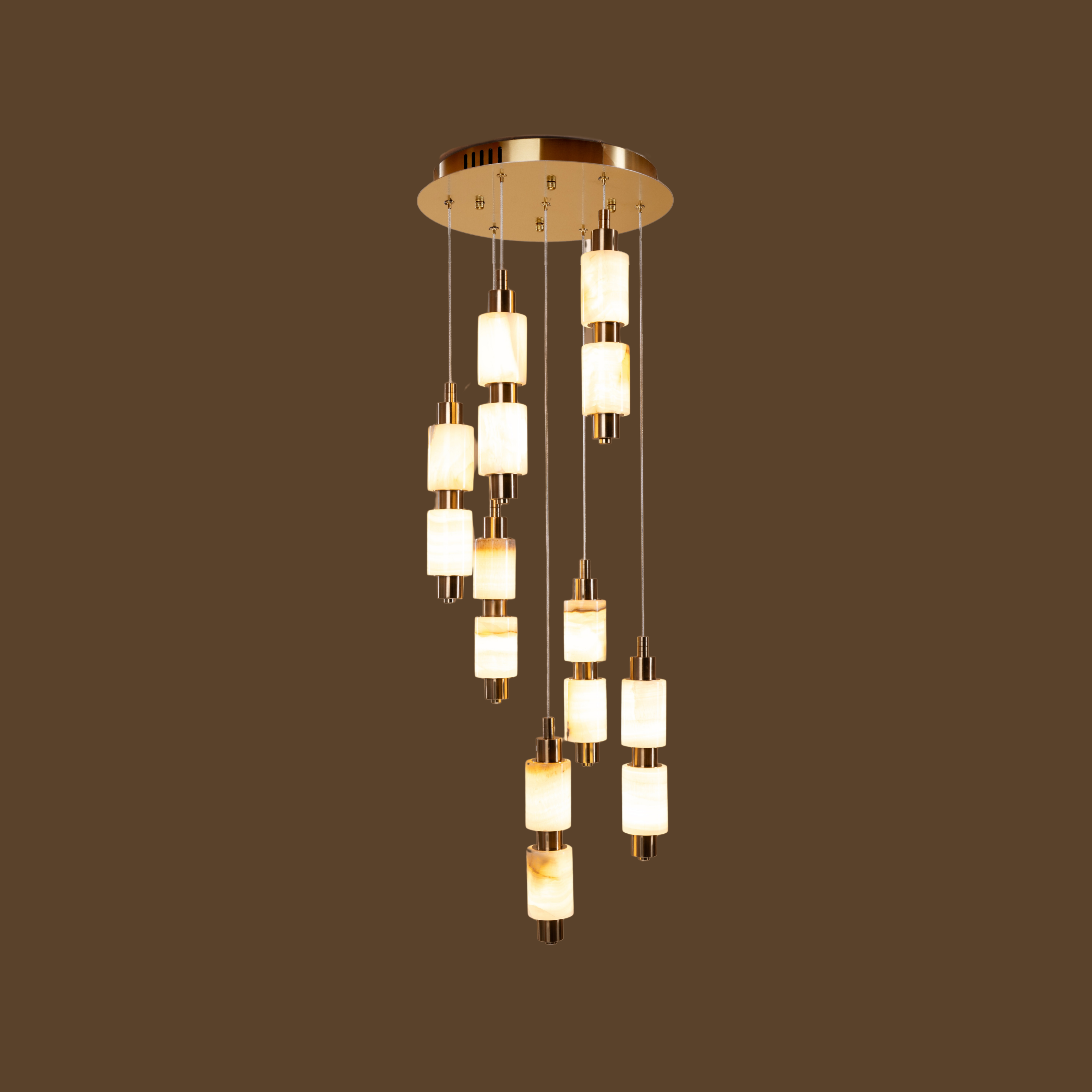 Cascading Onyx Hanging Light - Teenbatti
