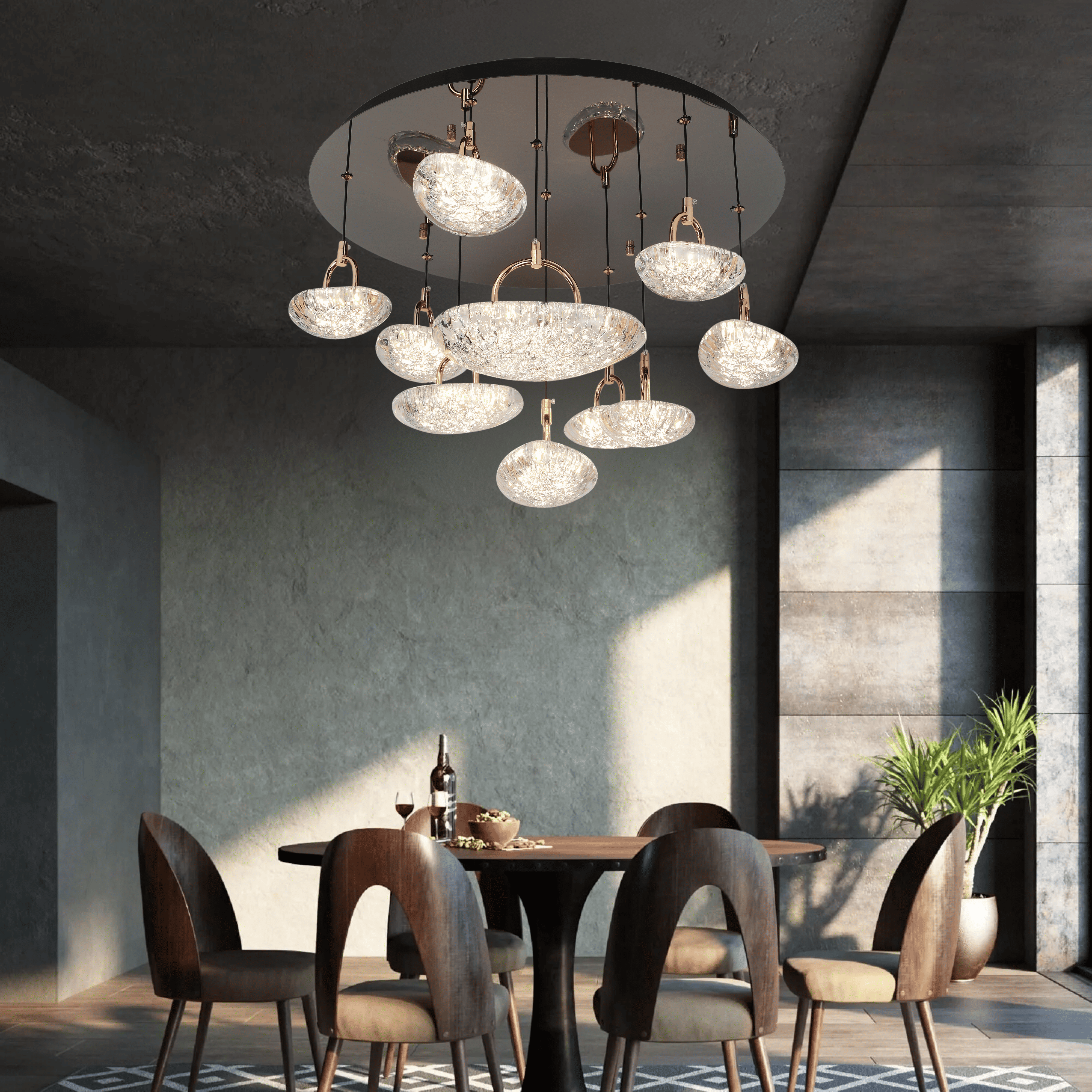 Glacier Glow Hanging Light - Teenbatti