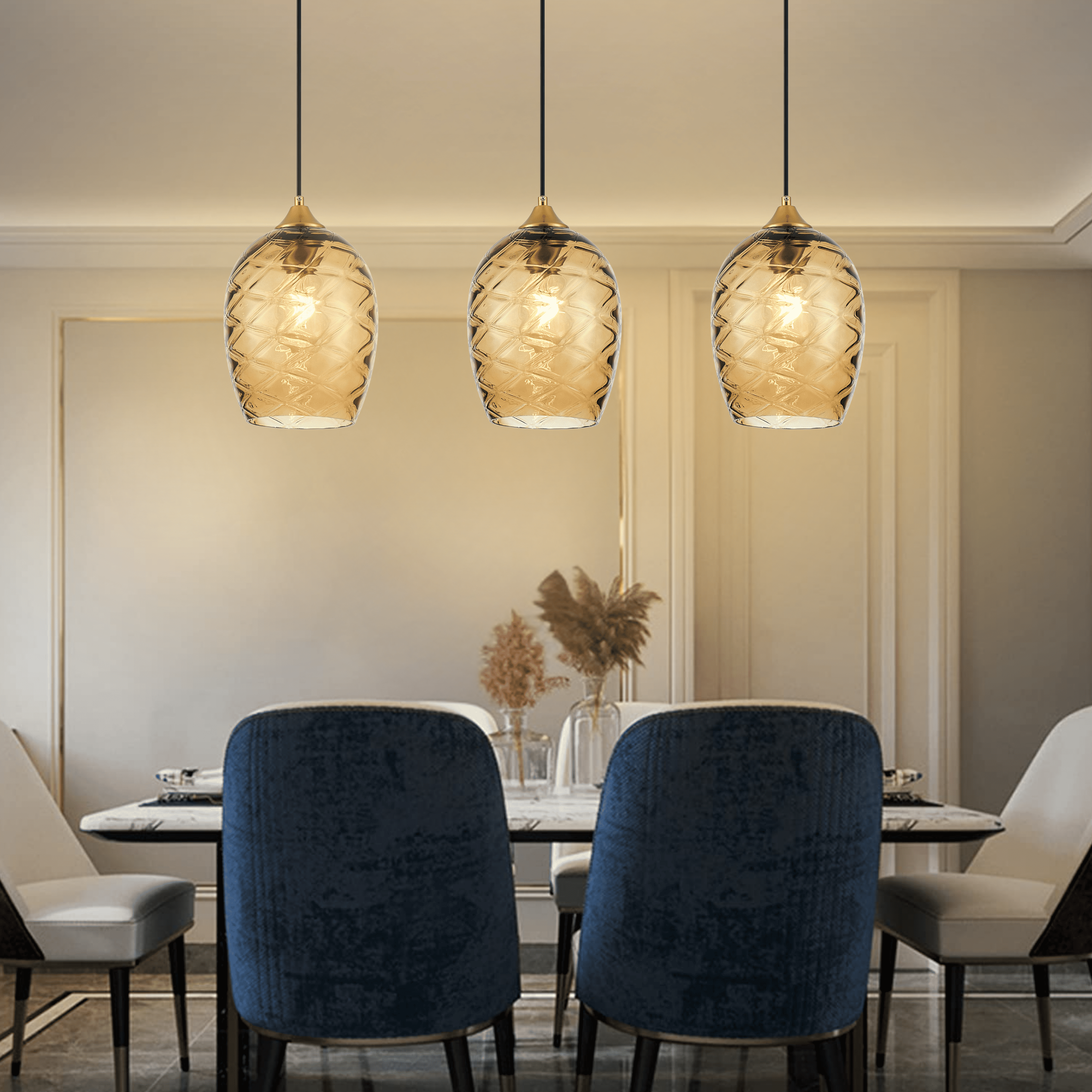 Diamond Cut Hanging Light - Teenbatti