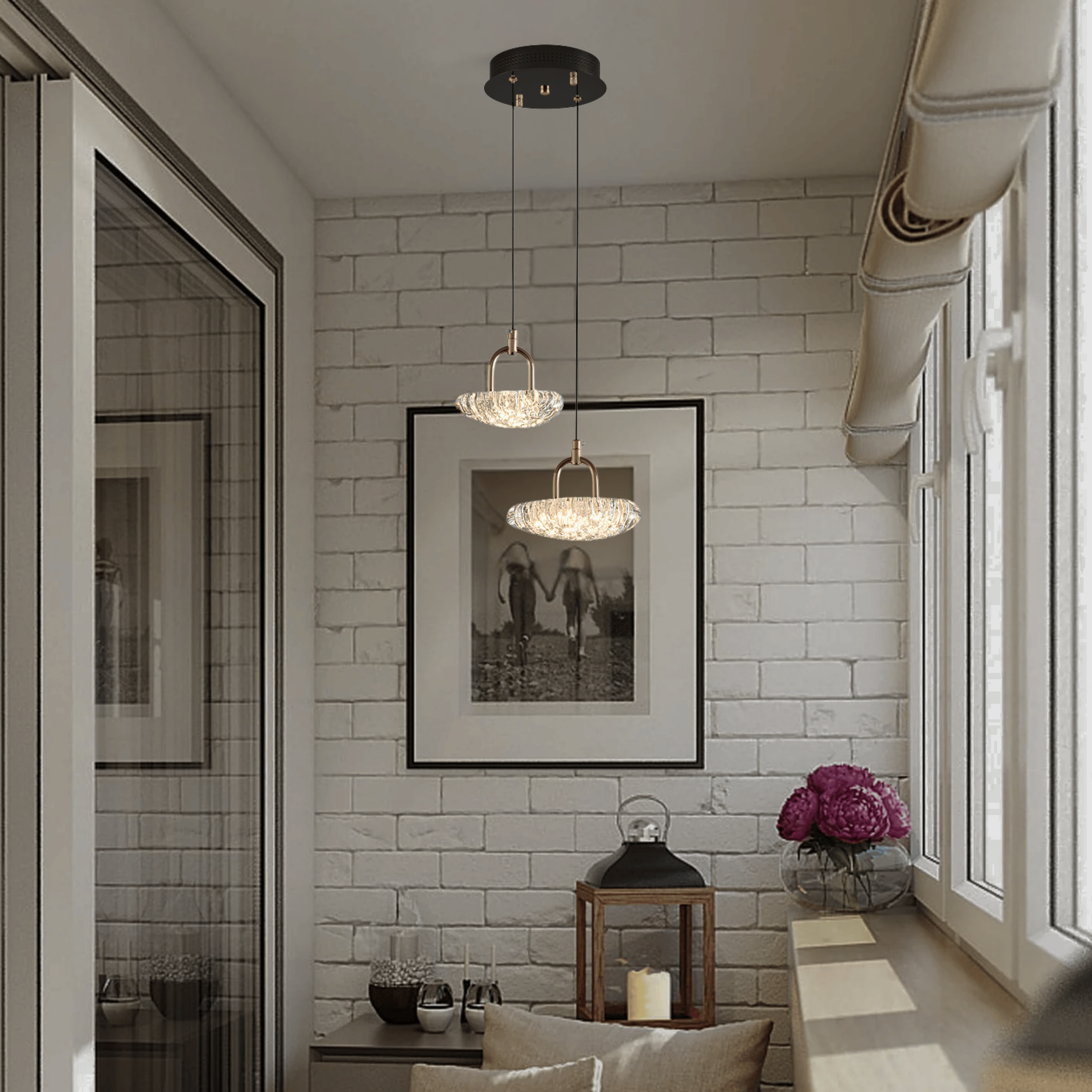 Glacier Glow Hanging Light - Teenbatti