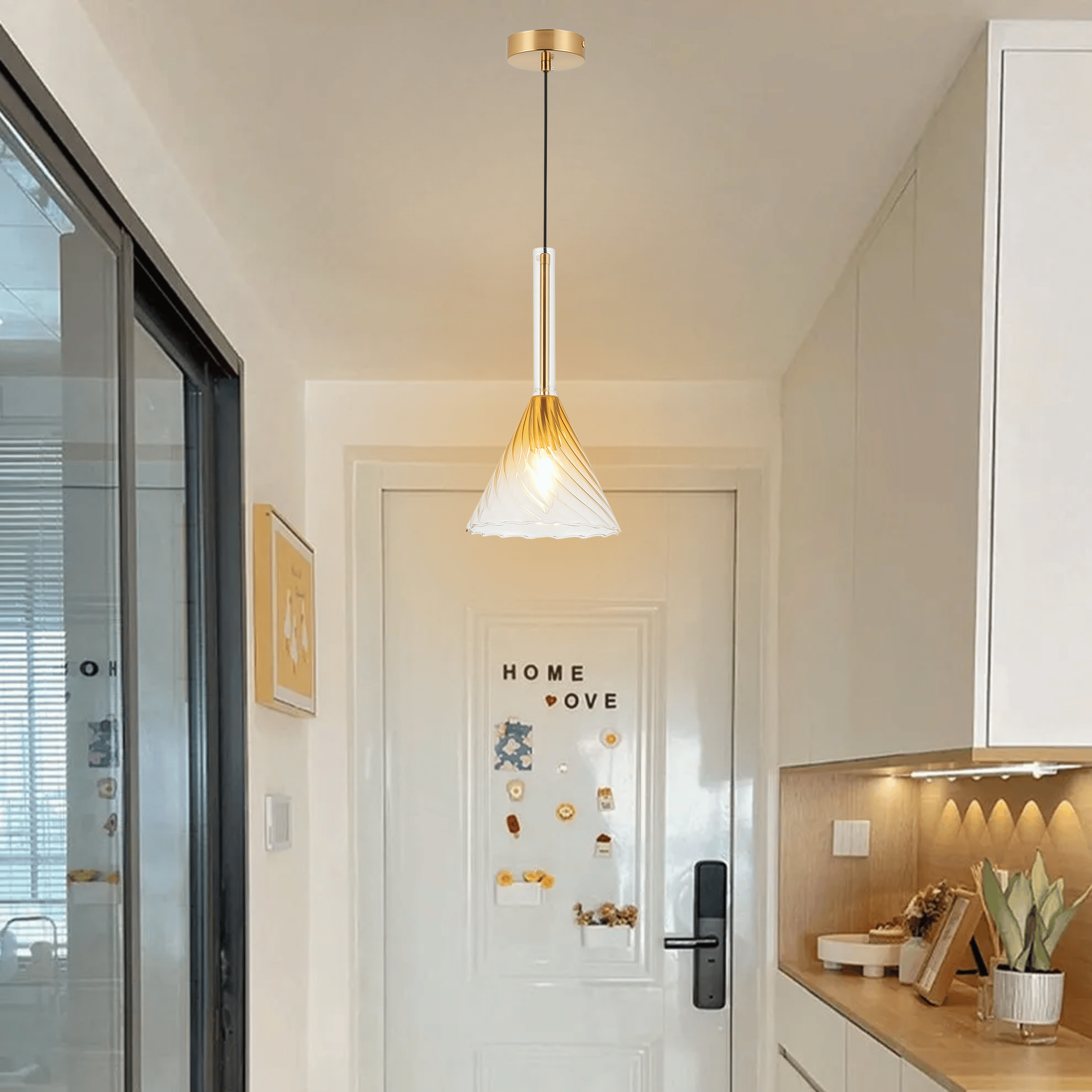 Artisan Glass Hanging Light