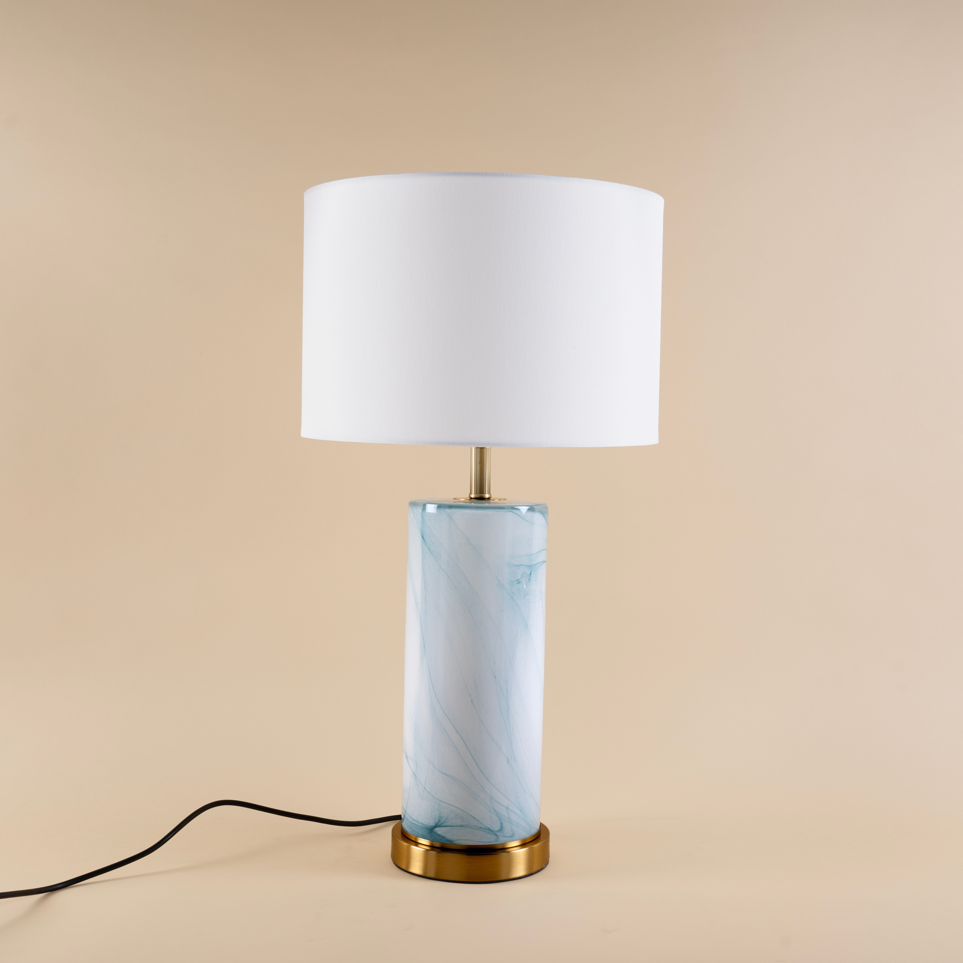Aqua Marble Table Lamp - Teenbatti