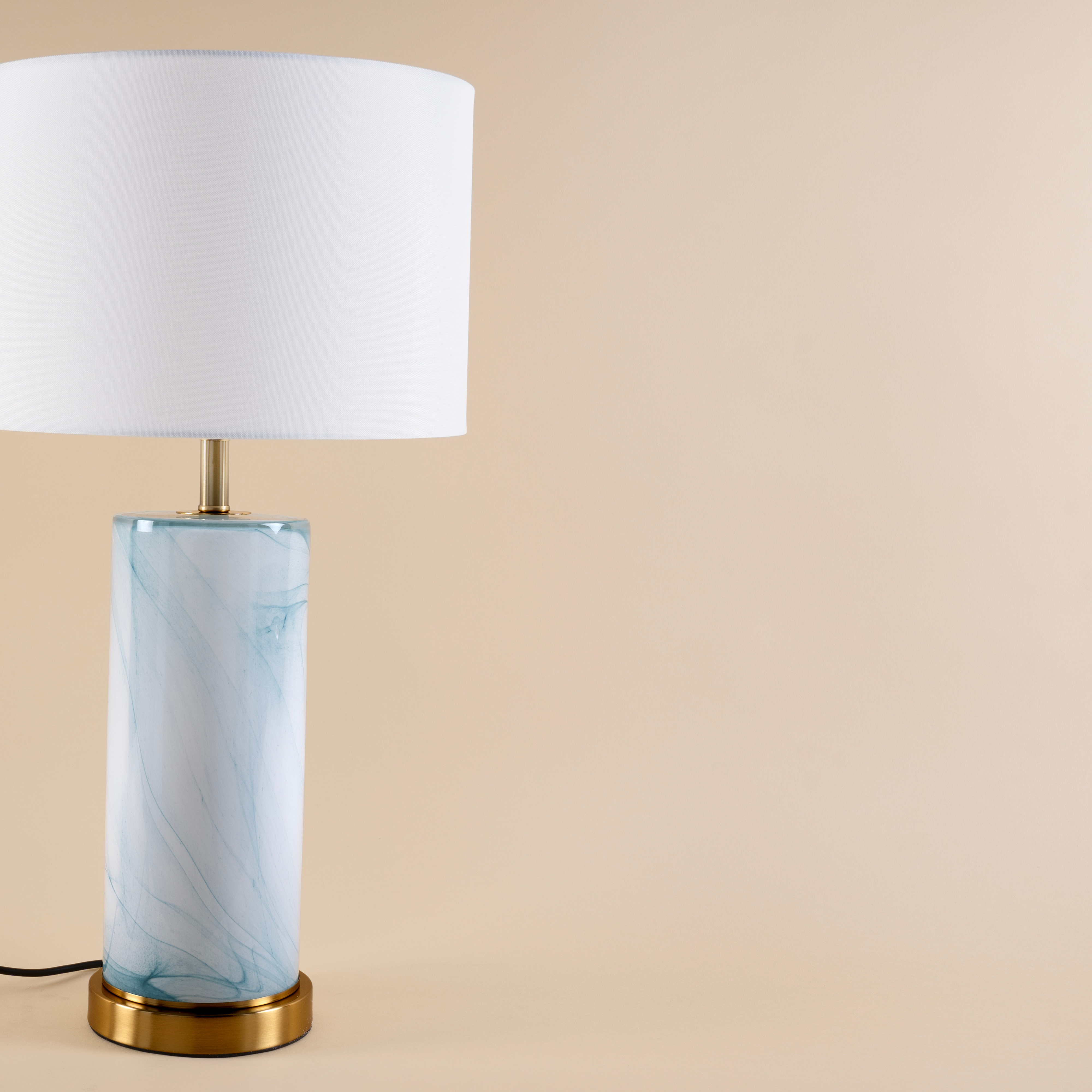Aqua Marble Table Lamp - Teenbatti
