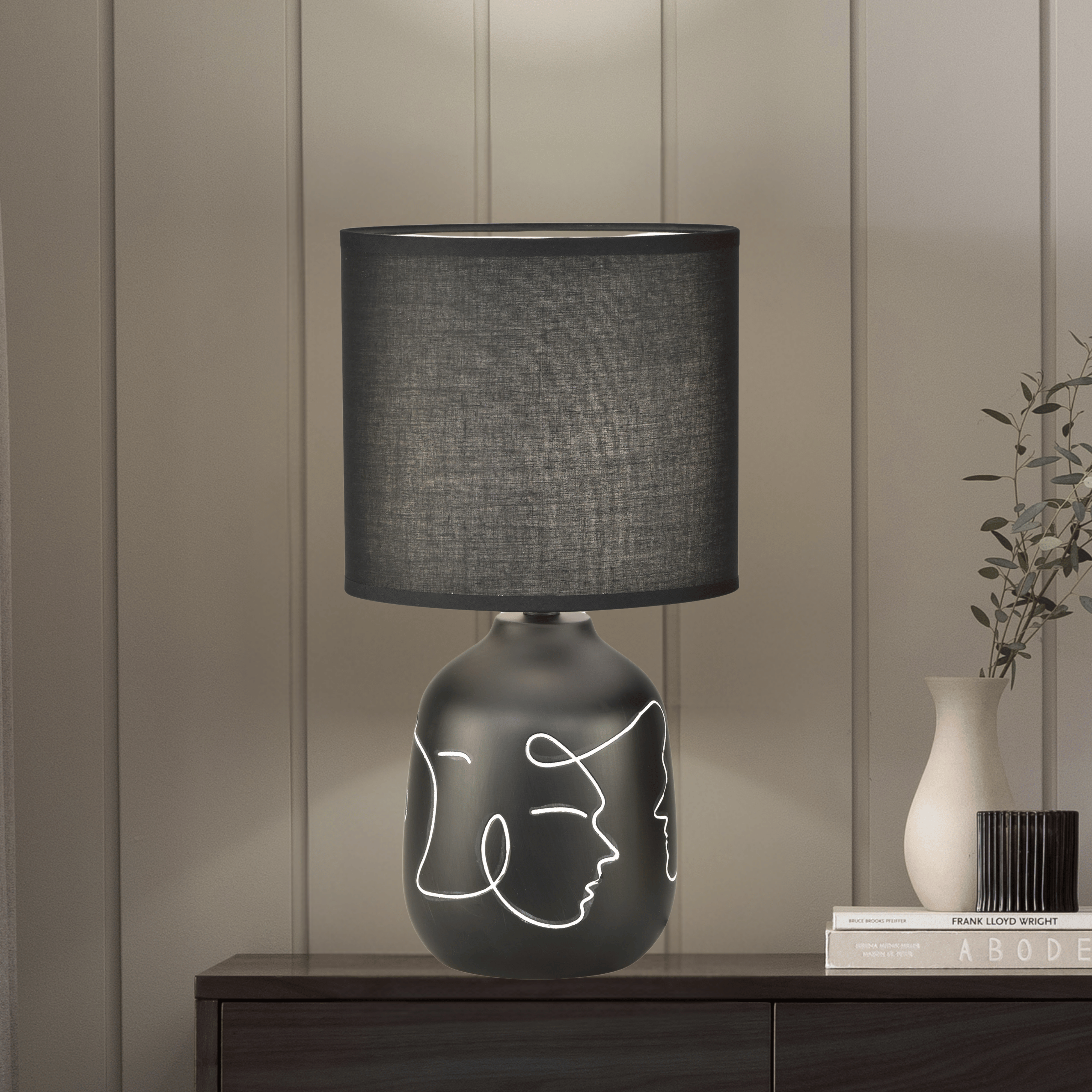 Abstract Faces Table Lamp - Teenbatti