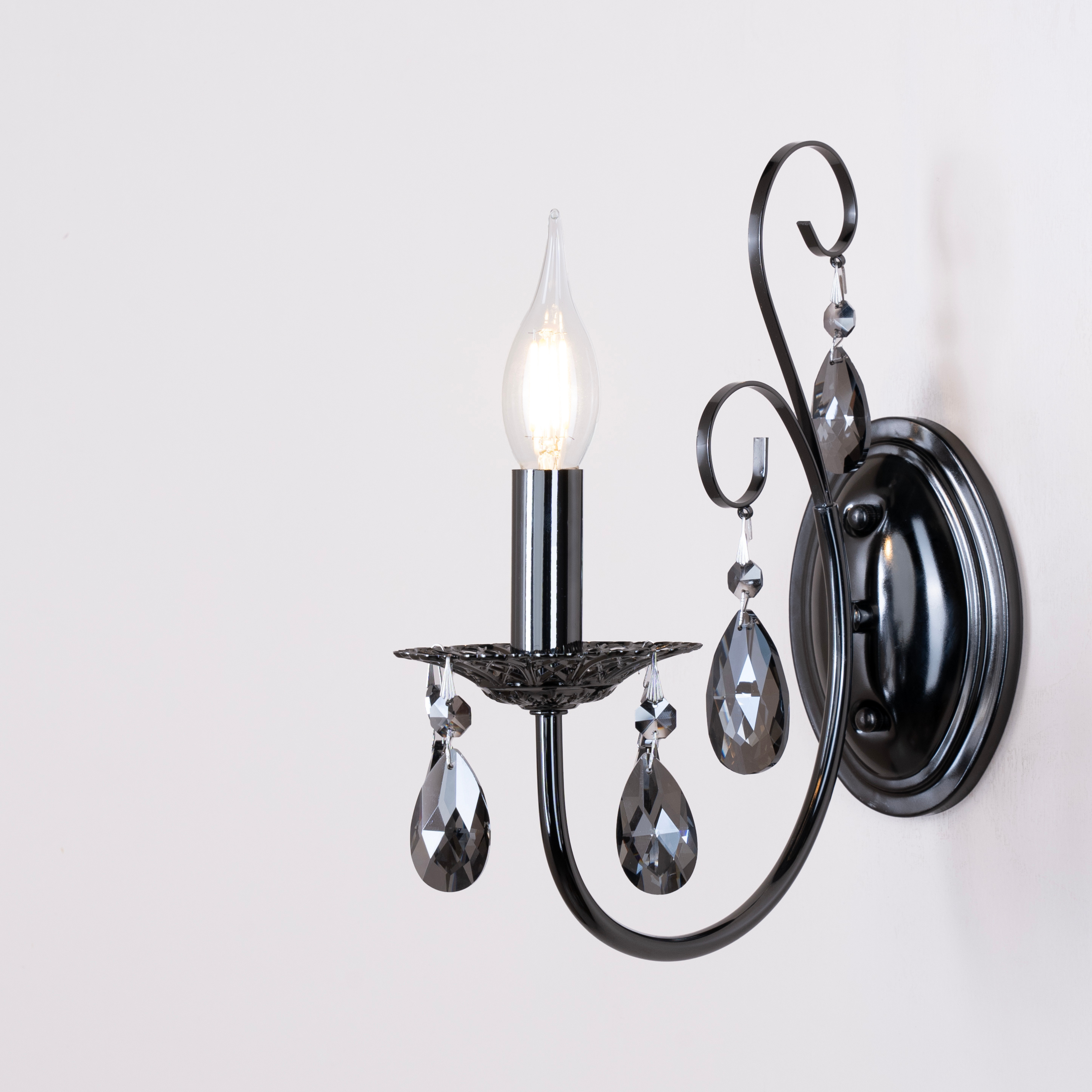 Noir Crystal Wall Light - Teenbatti