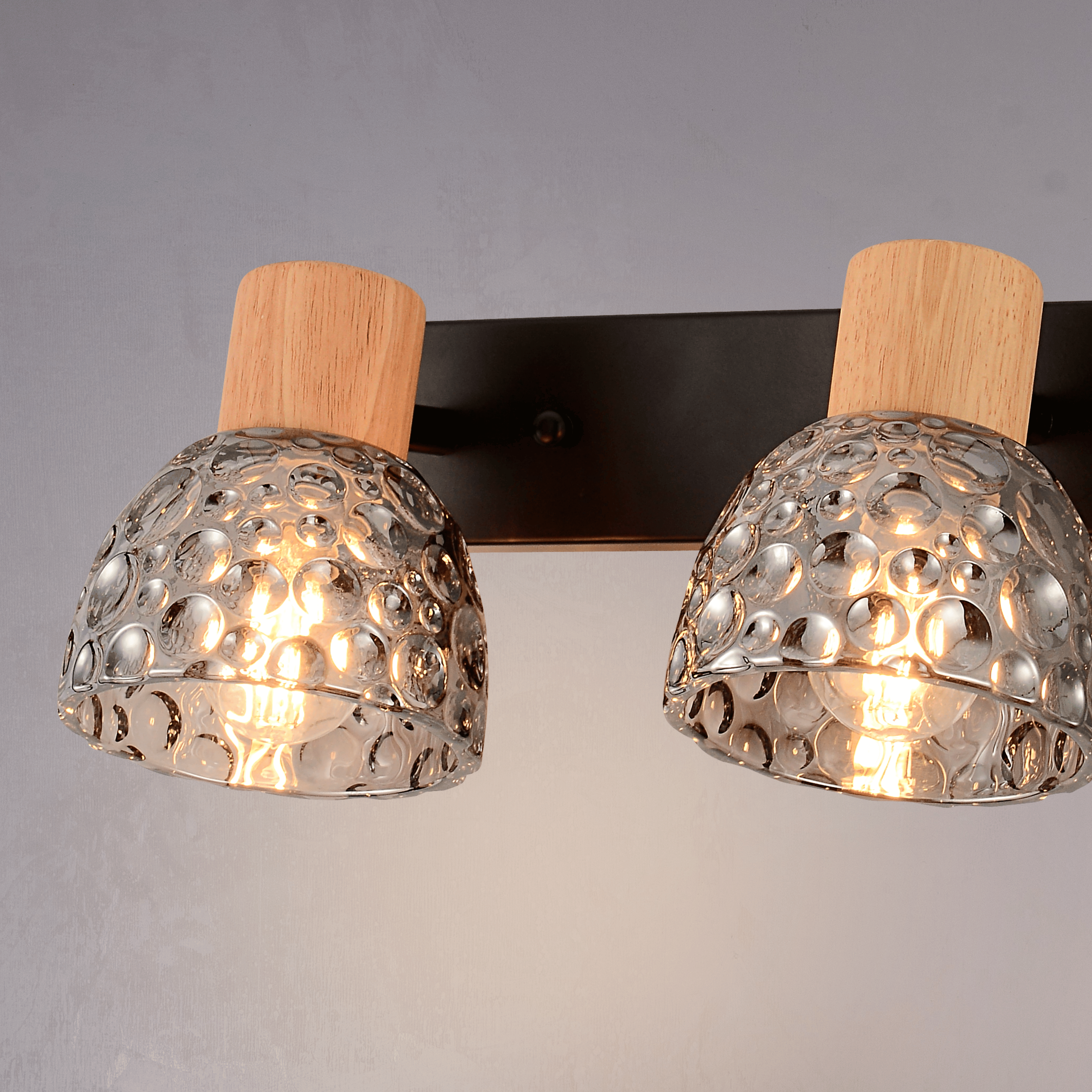 Bubble Bloom Double Wall Light Smoke Grey