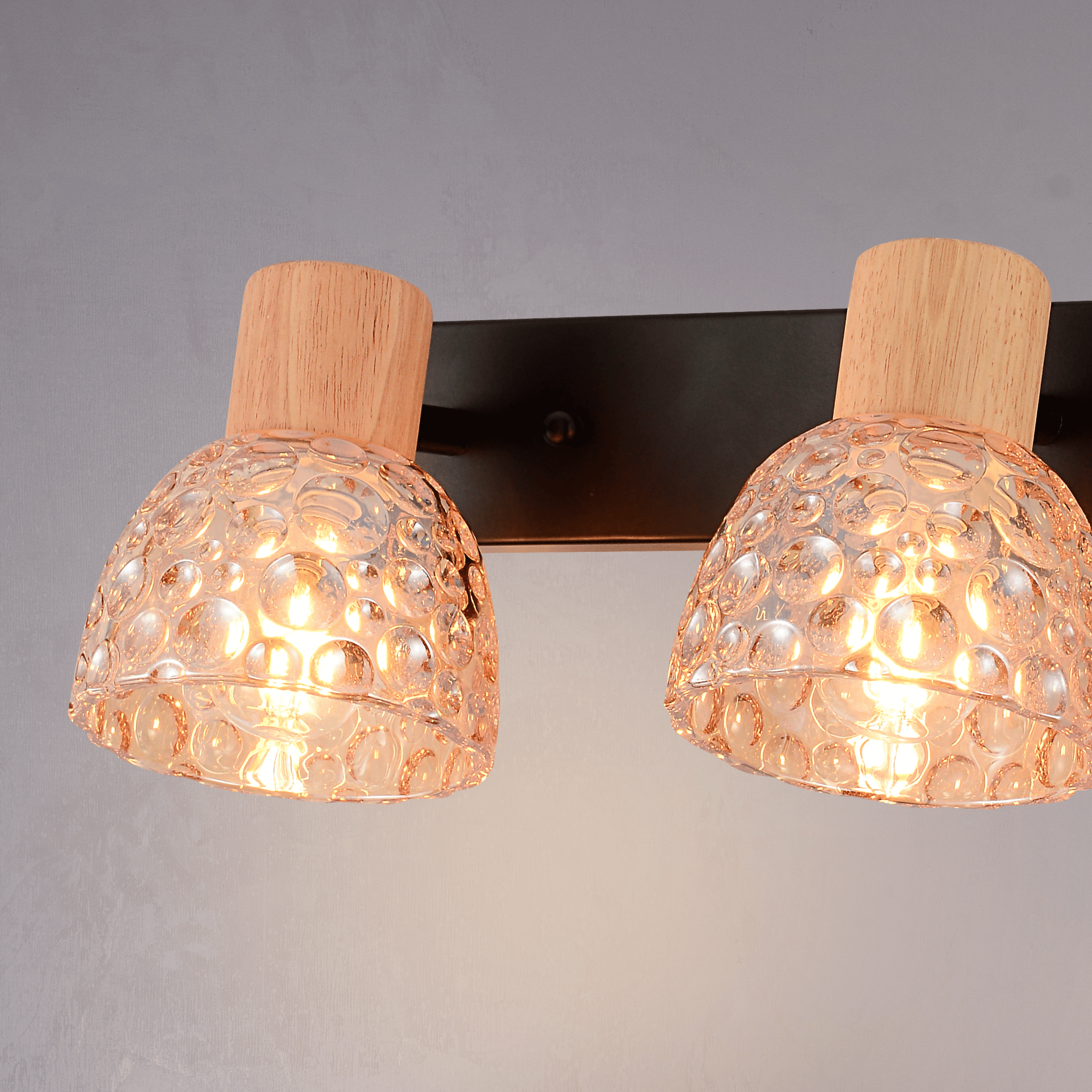 Bubble Bloom Double Wall Light Amber