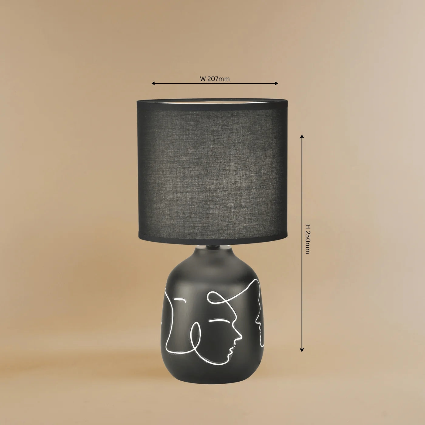 Abstract Faces Table Lamp - Teenbatti
